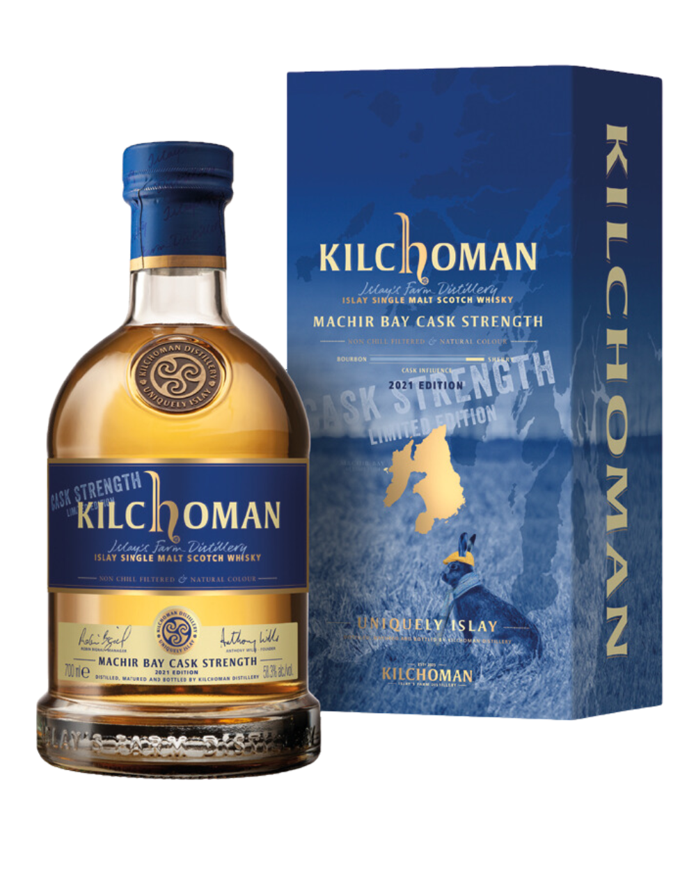 KILCHOMAN MACHIR BAY CASK STRENGTH ISLAY SINGLE MALT SCOTCH WHISKEY