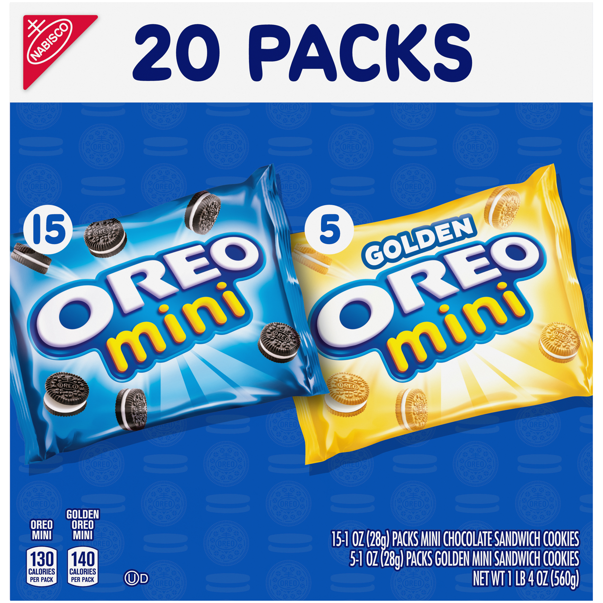 OREO Mini Mix Sandwich Cookies Variety Pack, 20 Snack Packs-3