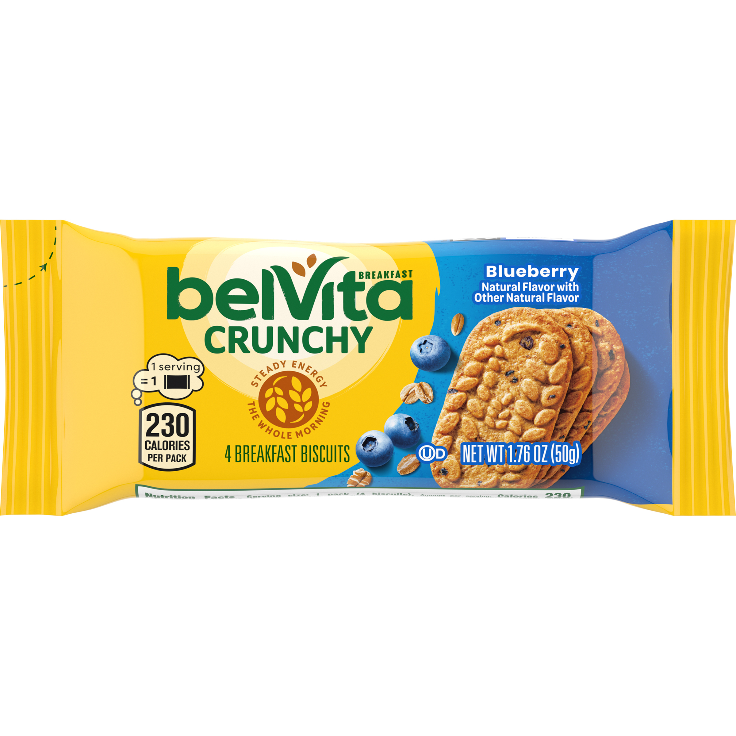 belVita Blueberry Breakfast Biscuits, 8 Packs (4 Biscuits Per Pack)-3