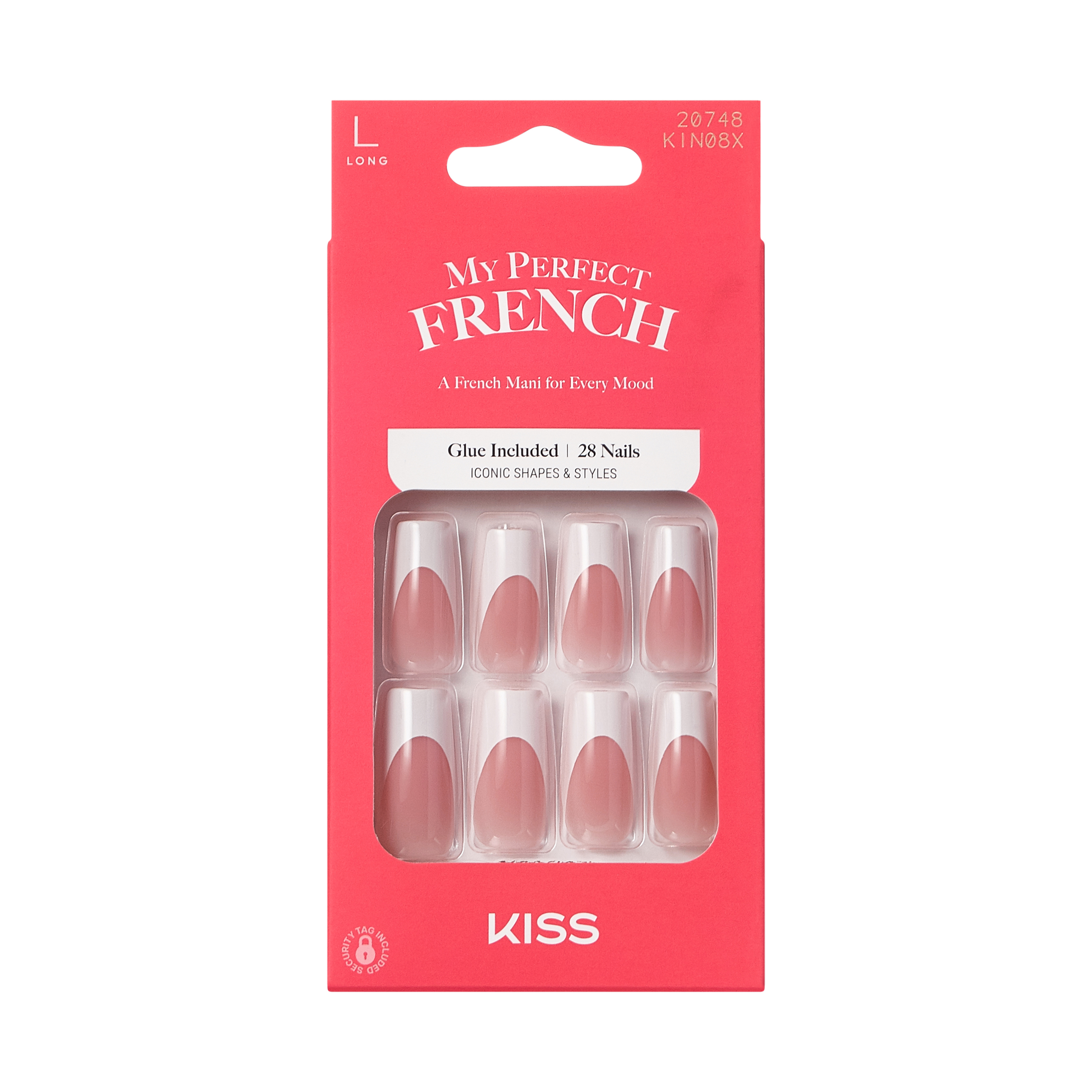 KISS My Perfect French Press On Glue Nails - Westside