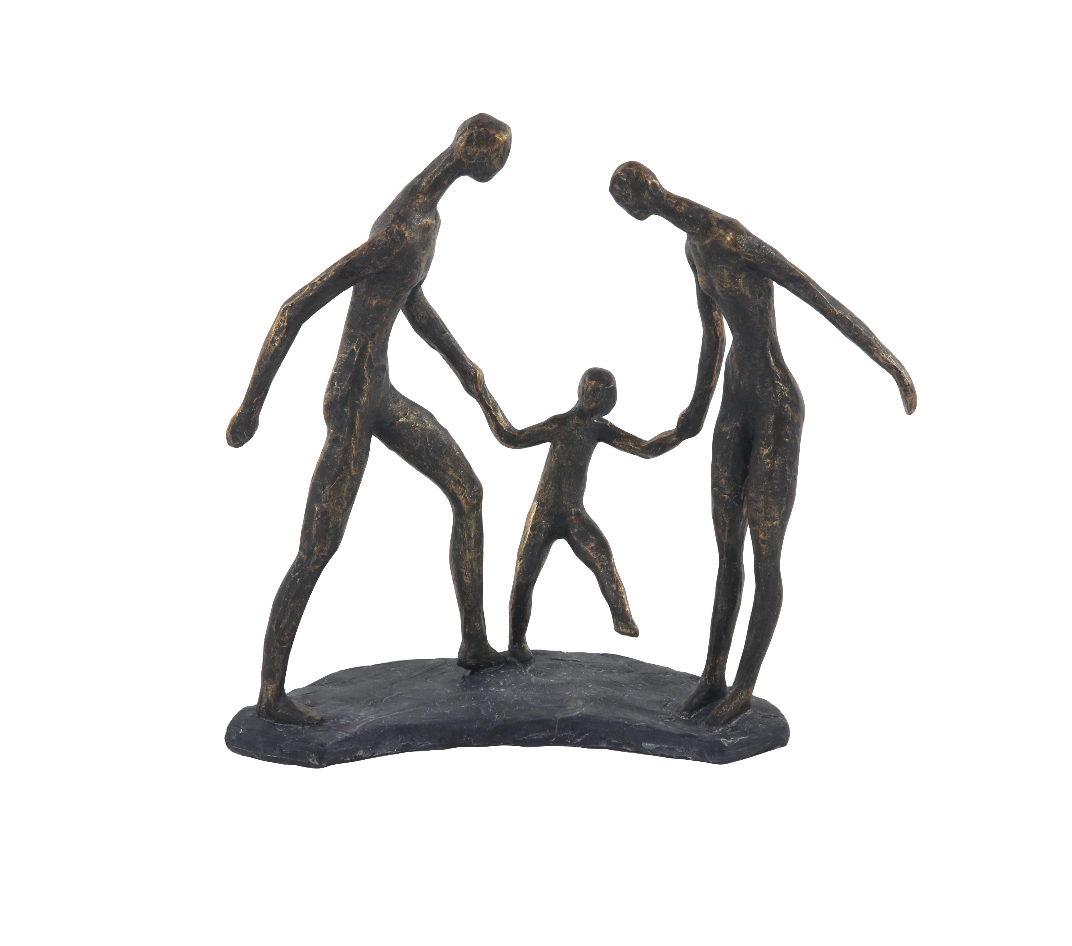 Brass Polystone  Sculpture, 13" x 4" x 12"