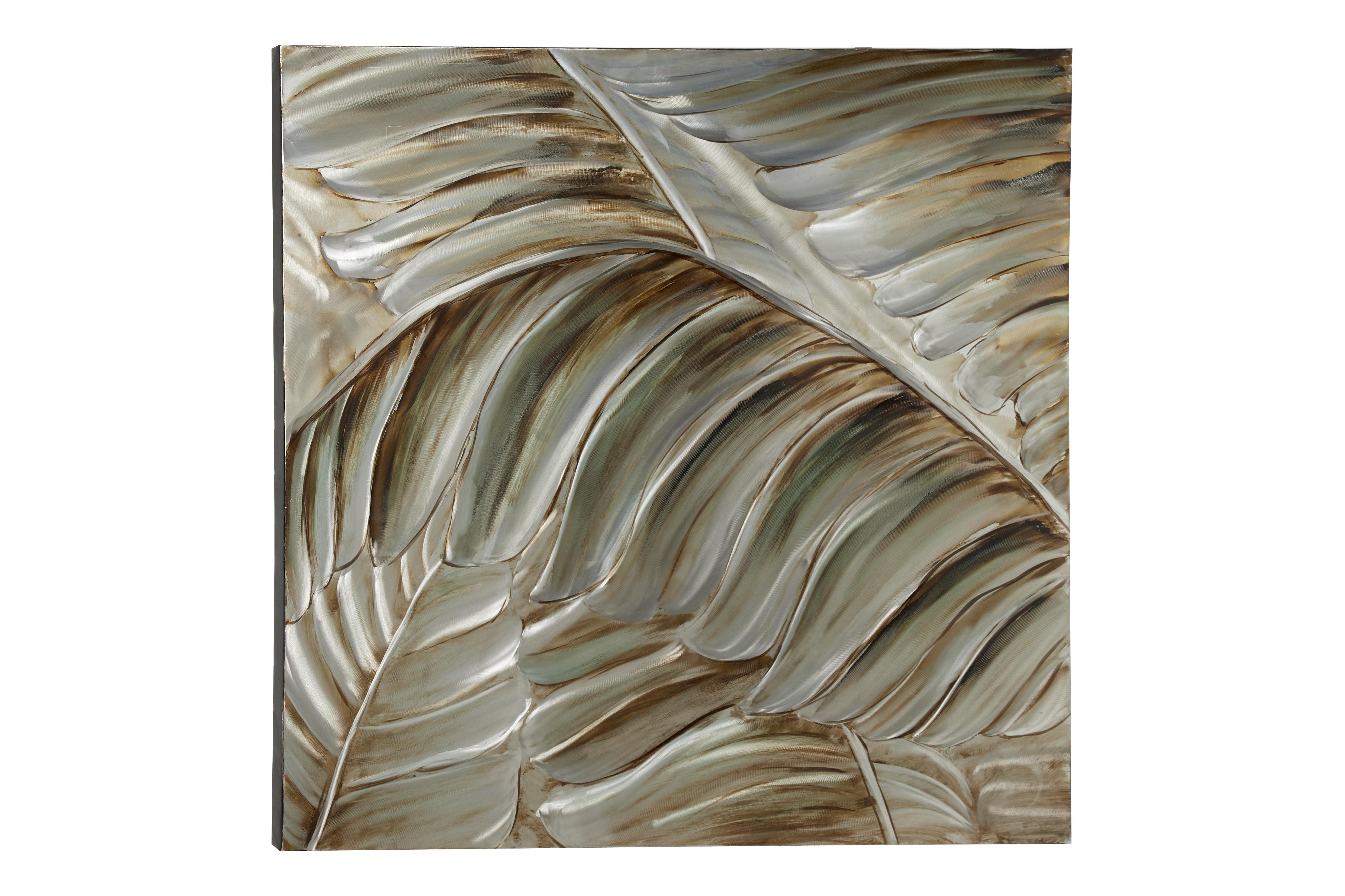 Wood Leaf Wall Art, 40" x 2" x 40"