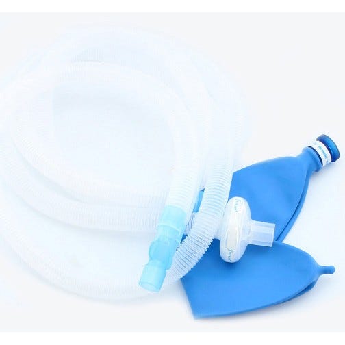 Anesthesia Breathing Circuit, Adult, 3 Liter Breathing Bag - 20/Box