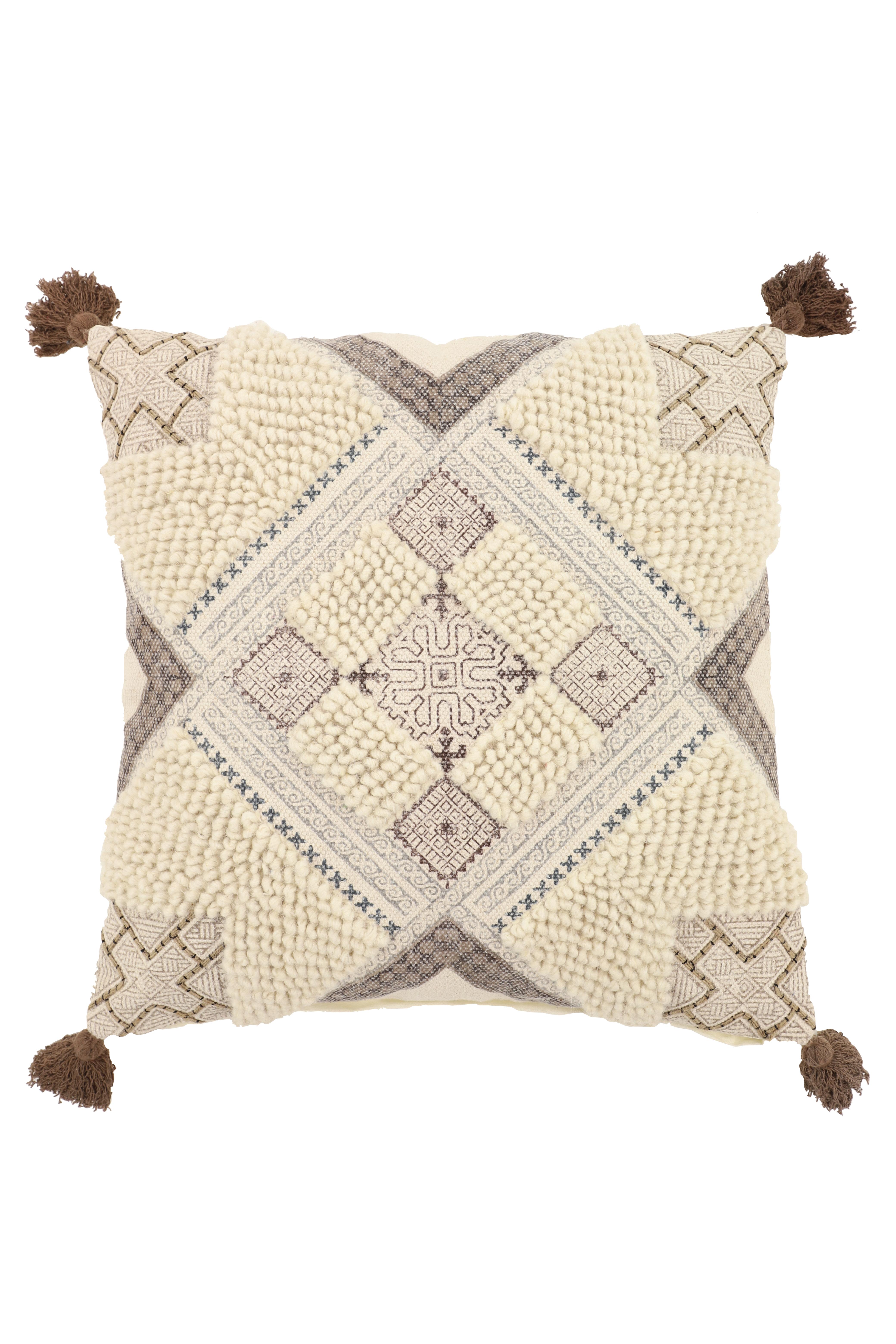 Cotton Fabric  Pillow Decorative, 24" x 7" x 24"