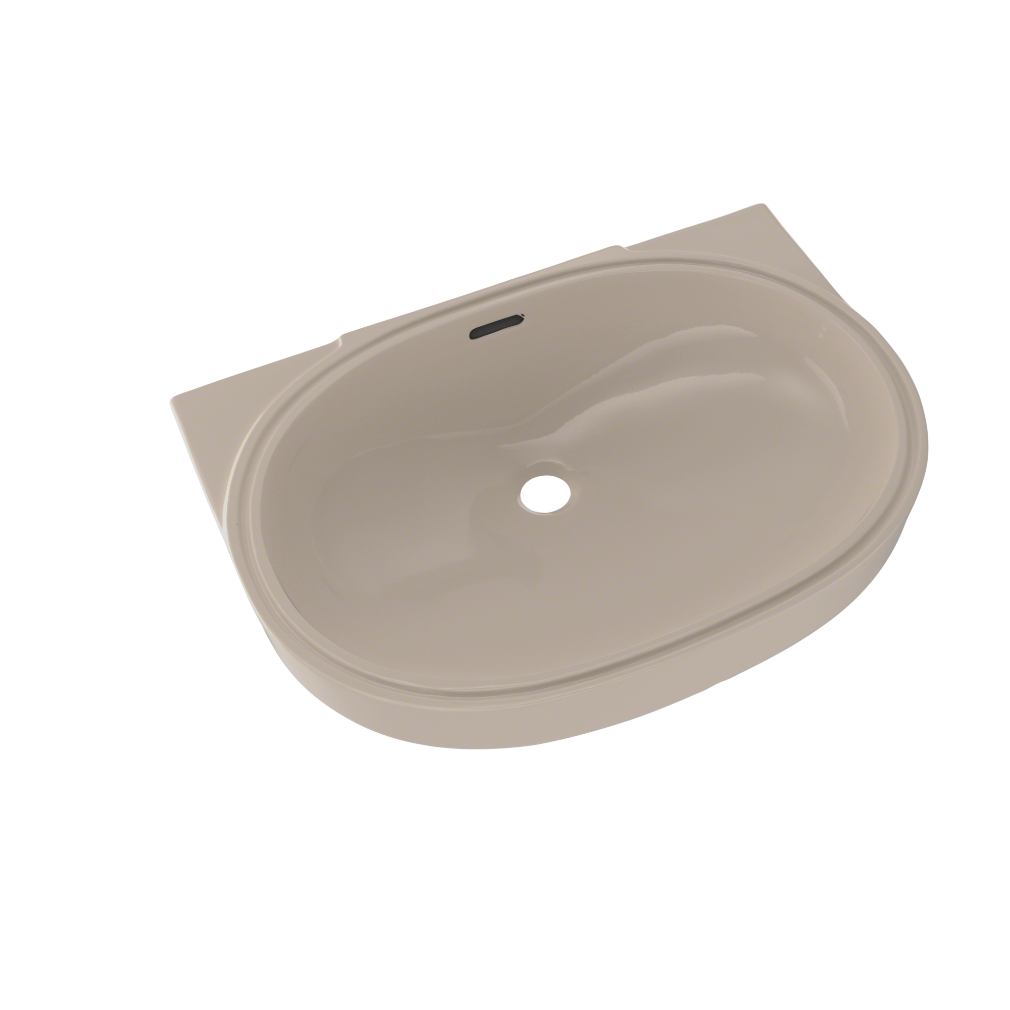 TOTO Oval 19-11/16" x 13-3/4" Undermount Bathroom Sink with CEFIONTECT, Bone, Vitreous China, LT546G#03