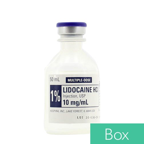 Lidocaine HCl 1% (10mg/ml), 50ml Multiple Dose Vial