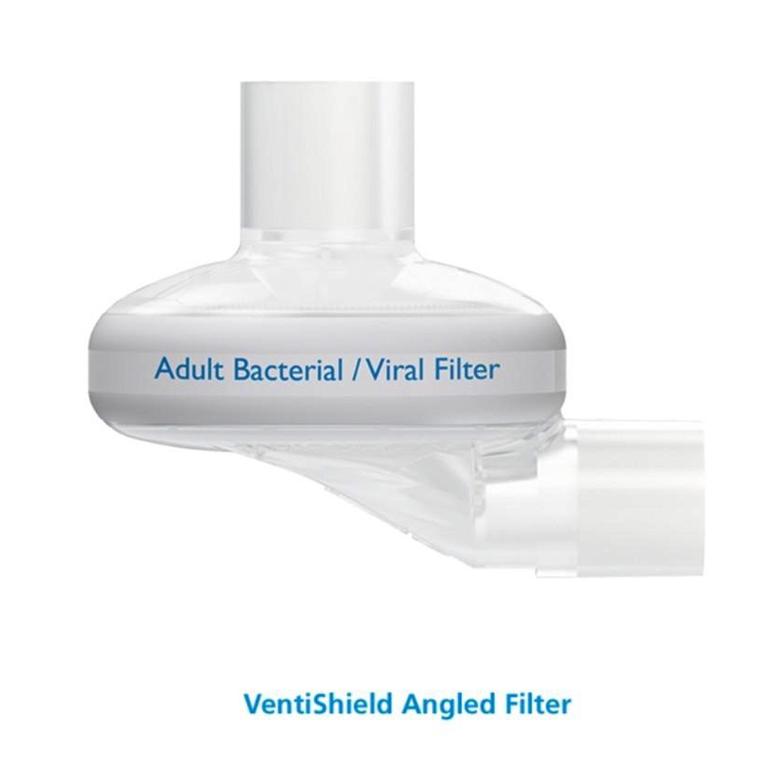 Ventishield Electrostatic Bacterial/Viral Filters, Adult, Angled - 50/Case