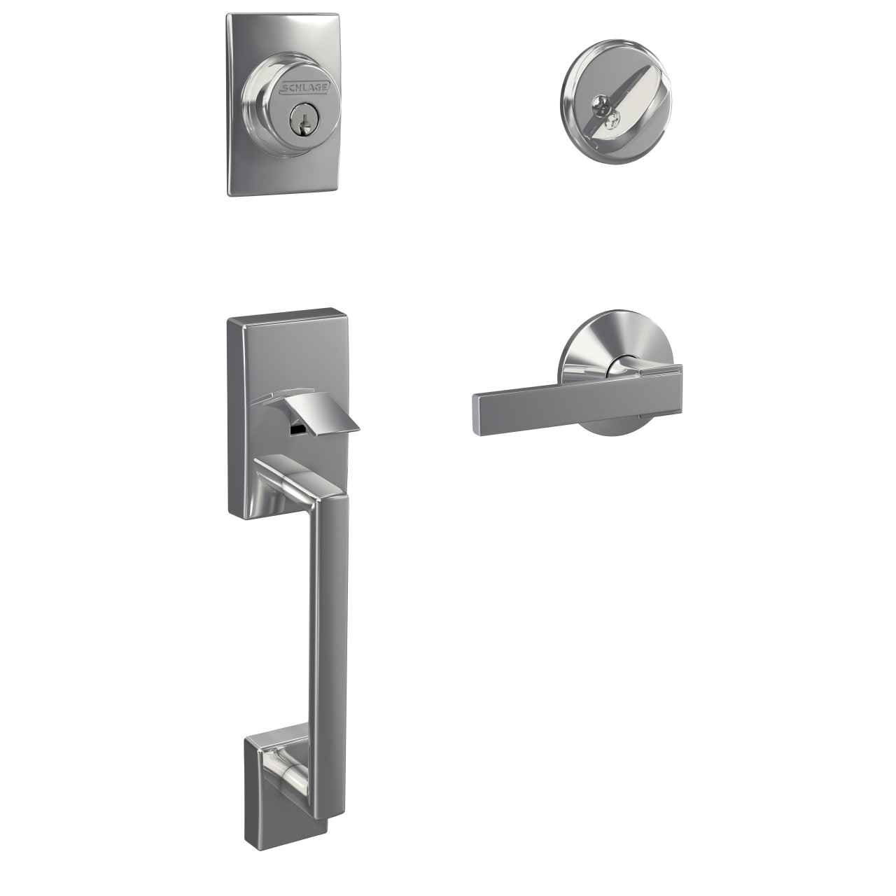 Custom Single Cylinder Handleset and Northbrook Lever with Kinsler Trim