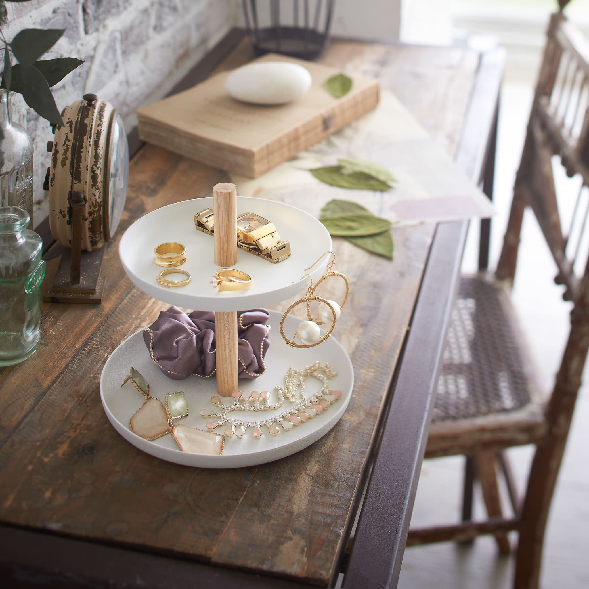 2-Tiered Accessory Tray : Compact & Functional