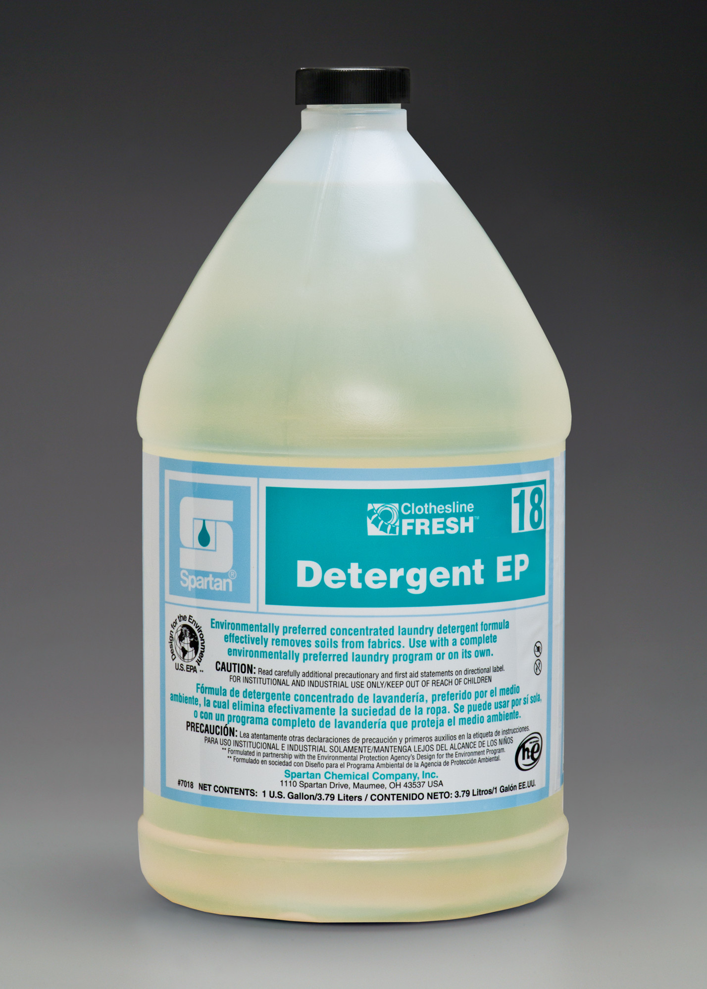 Spartan Chemical Company Clothesline Fresh Detergent EP 18, 1 GAL 4/CSE