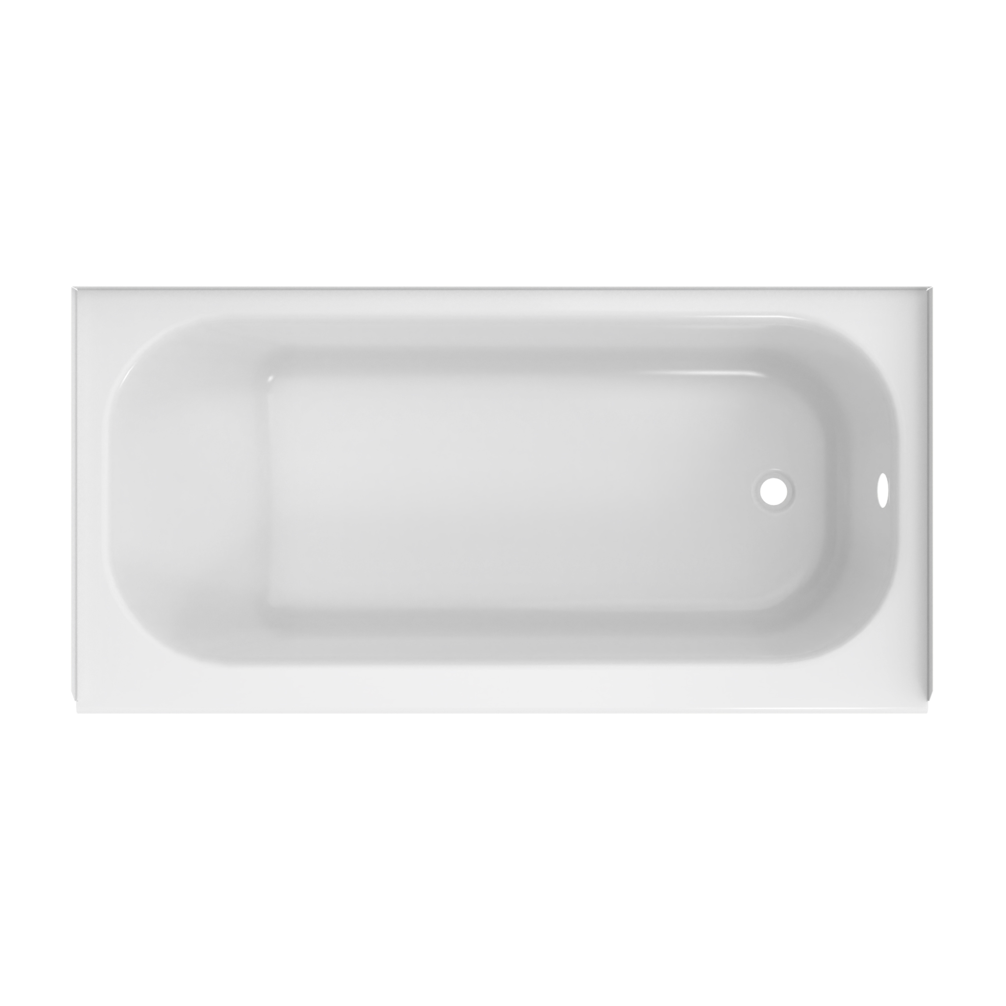Aloha 6030 Porcelain Enamel Alcove Bathtub In view 7