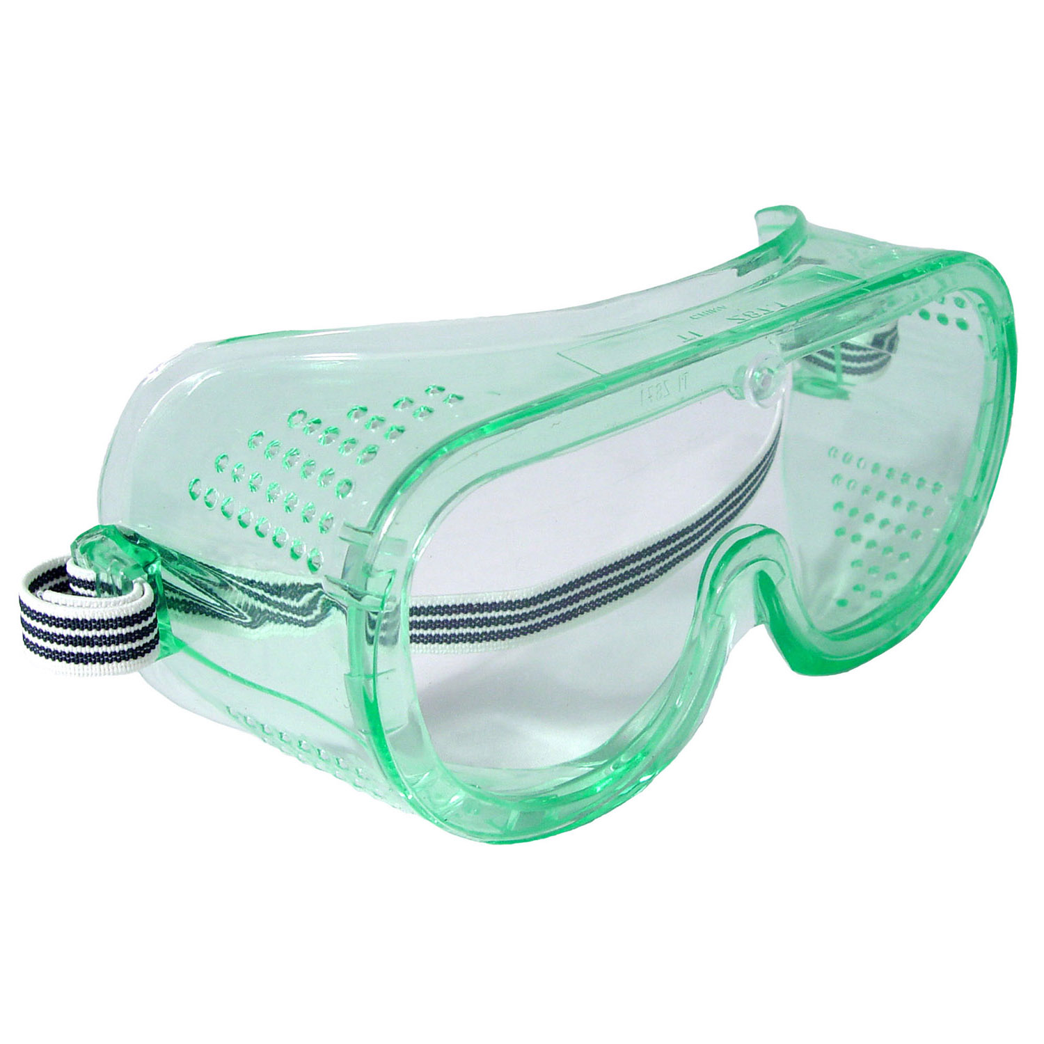 Perforated Safety Goggle - Clear Anti-Fog Lens