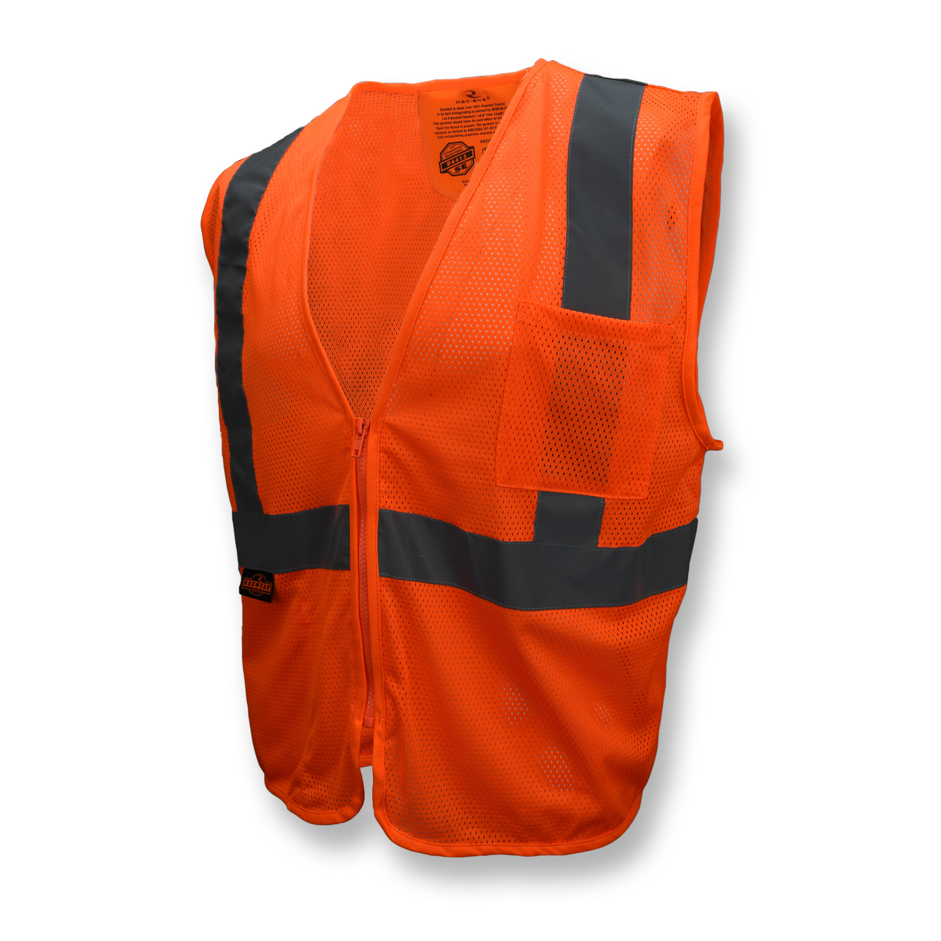 Picture of Radians SV25 Economy Class 2 Self-Extinguishing Mesh Safety Vest with Zipper