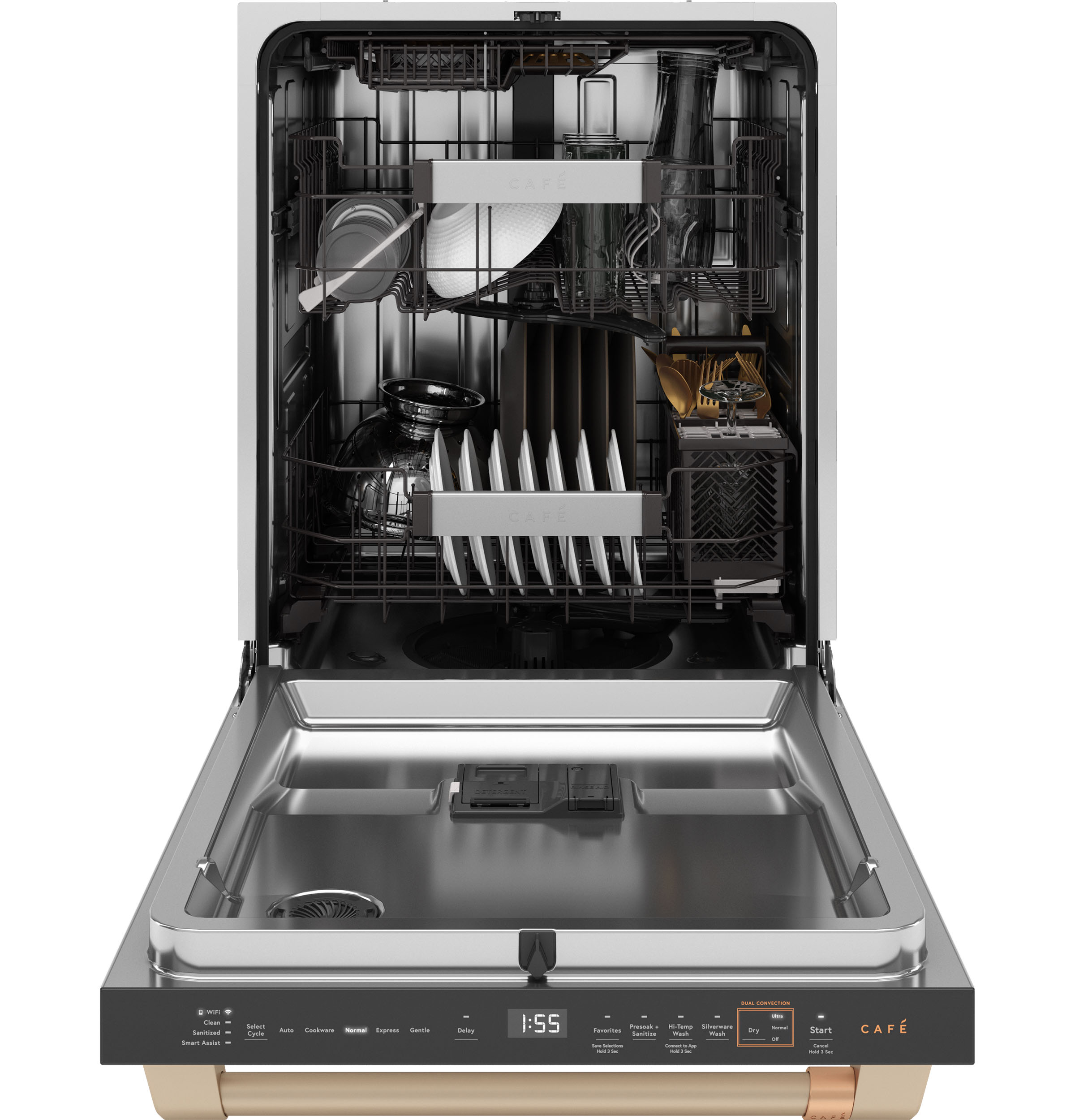 Cafe™ 24" Matte White Top Control Built In Dishwasher view 3