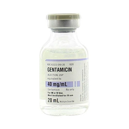 Gentamicin 40mg/ml 20ml MDV 25/Box