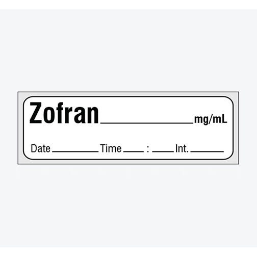 Labels Zofran White - 333/Roll