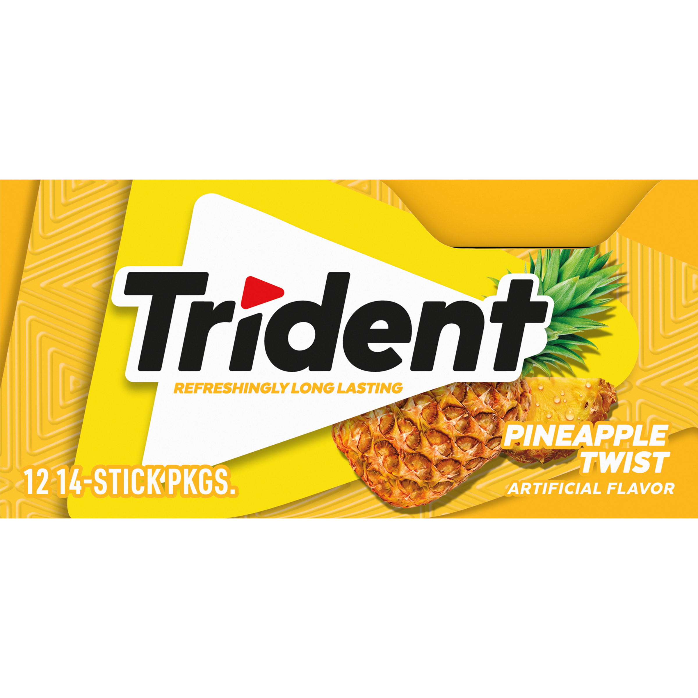 Trident Pineapple Twist Sugar Free Gum, 12 Packs of 14 Pieces (168 Total Pieces)-2