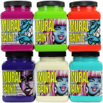 PINT SET MURAL PAINT 6PC BRIGHT COLORS
