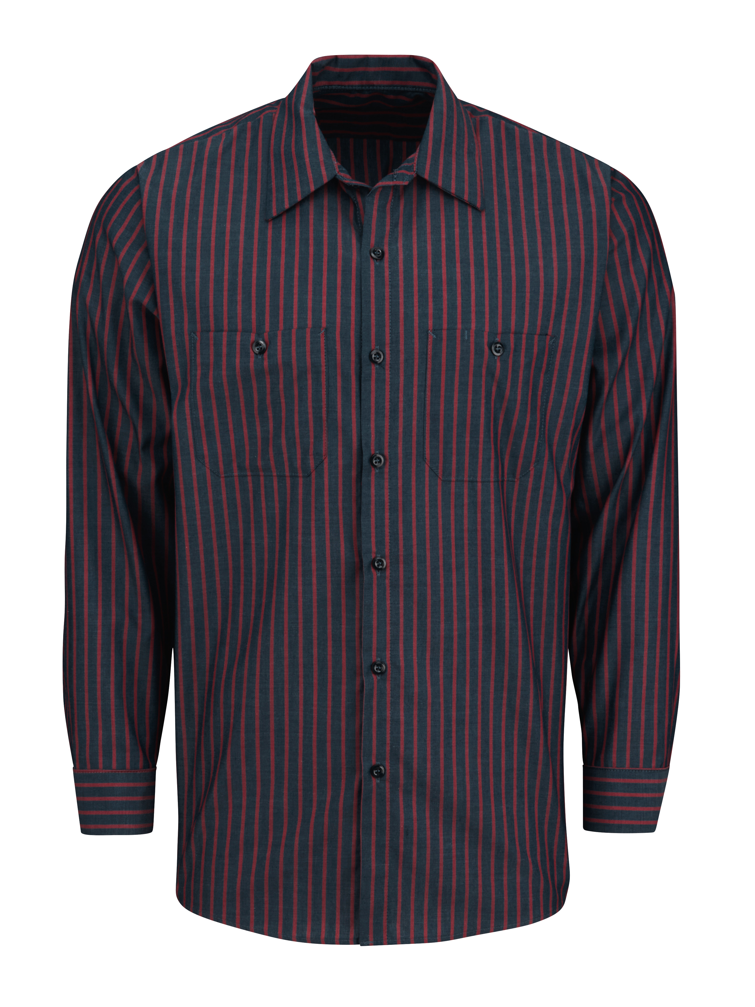 Picture of Red Kap® SP14-STRIPE Men's Long Sleeve Industrial Stripe Work Shirt