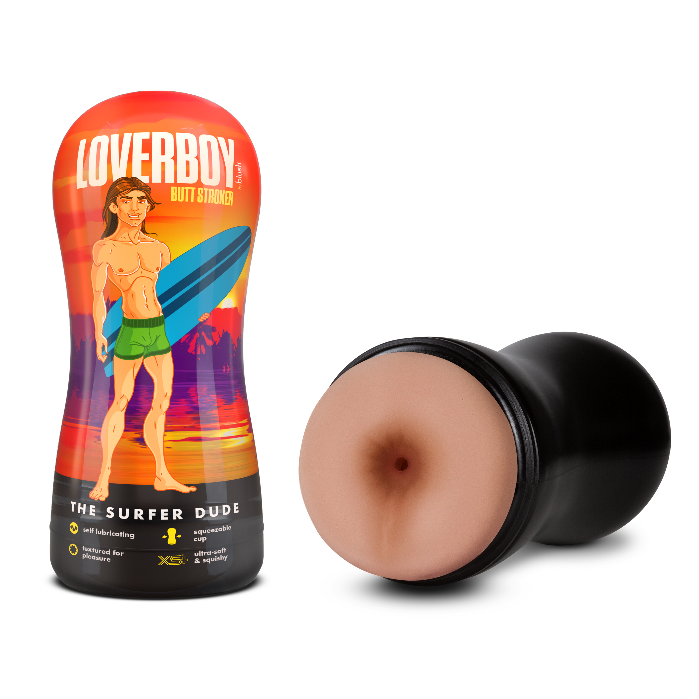 Blush Loverboy The Surfer Dude Self Lubricating Realistic Beige Masturbator / Stroker