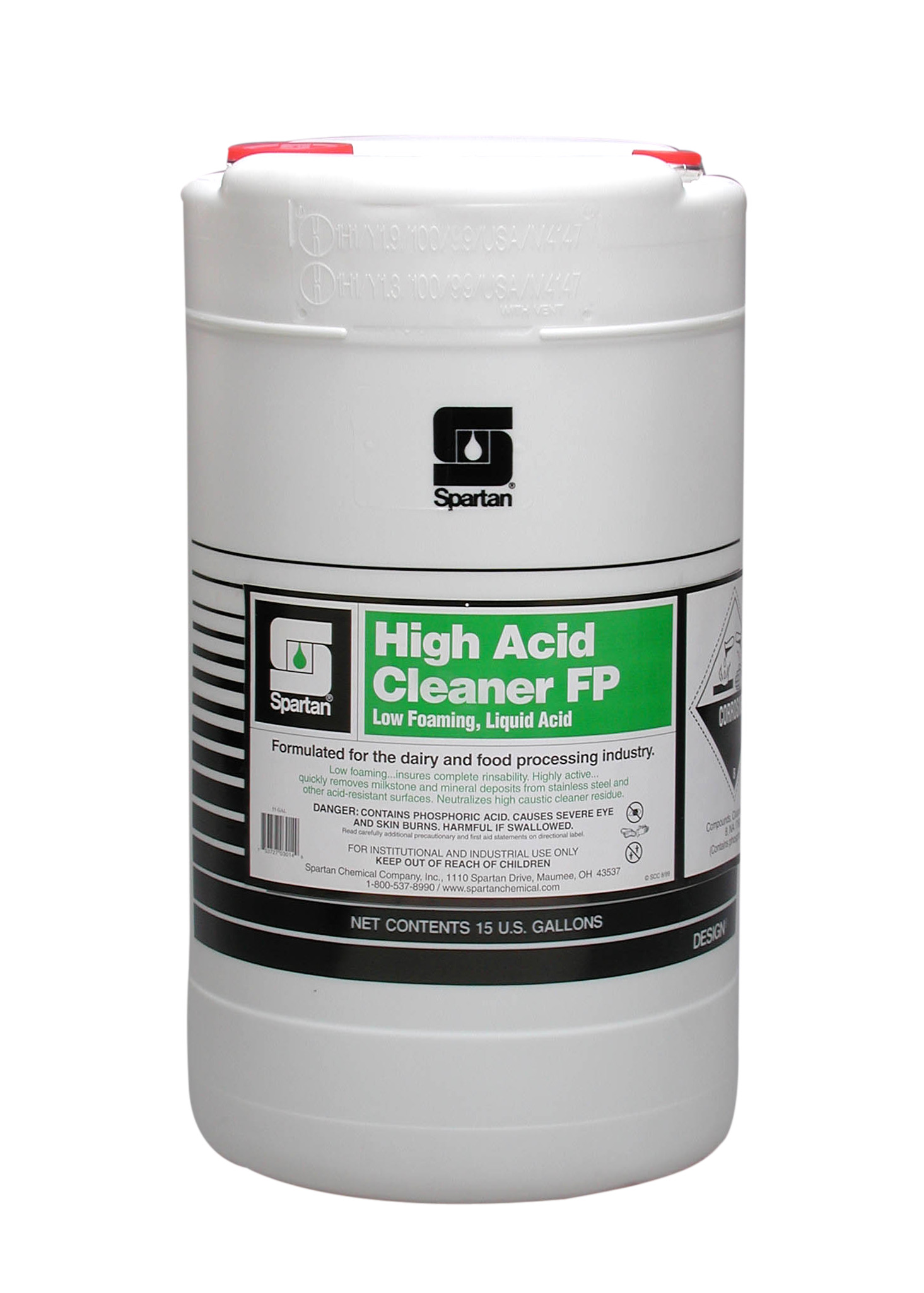Spartan Chemical Company High Acid Cleaner FP, 15 GAL DRUM