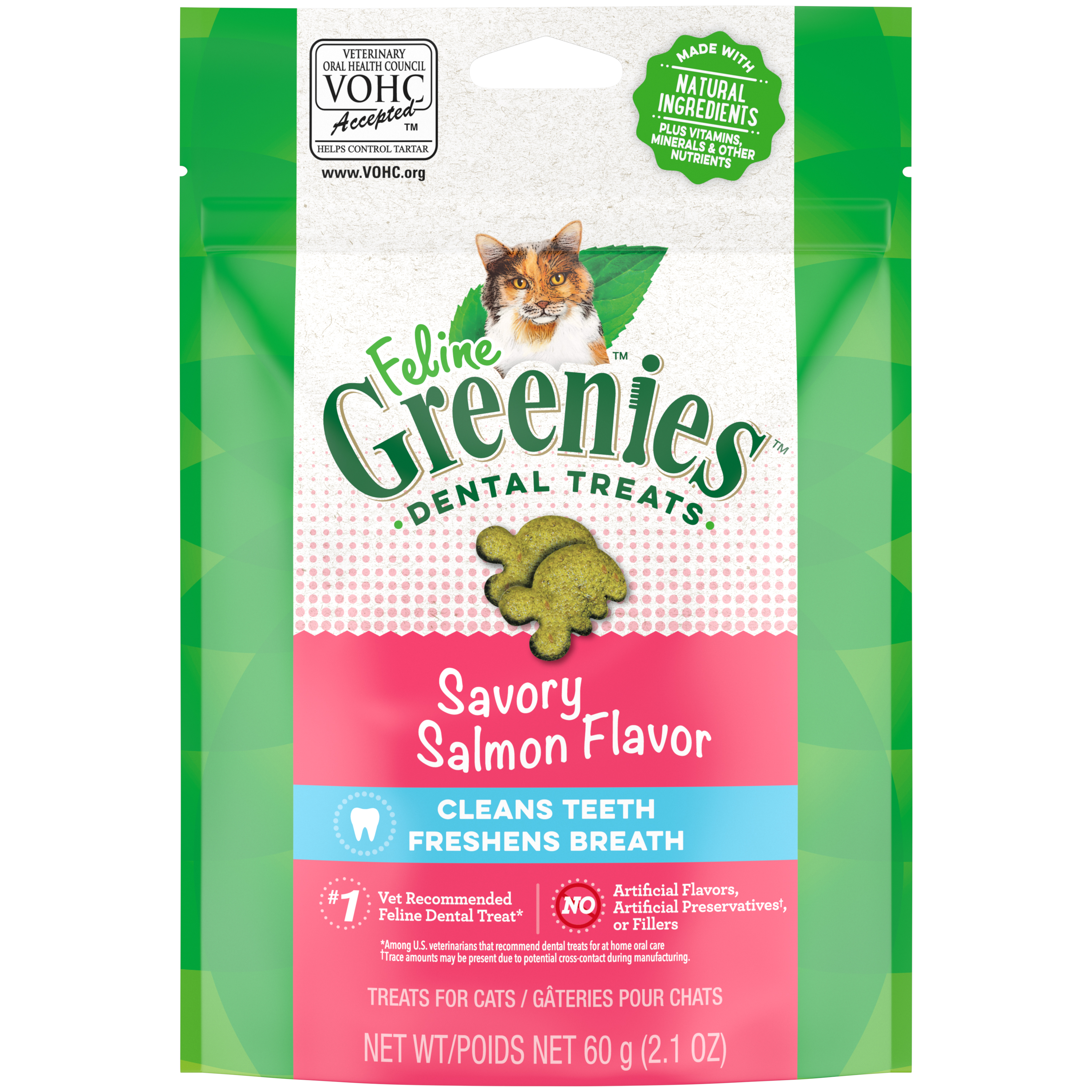 2.1 oz. Greenies Feline Salmon Treats - Treats