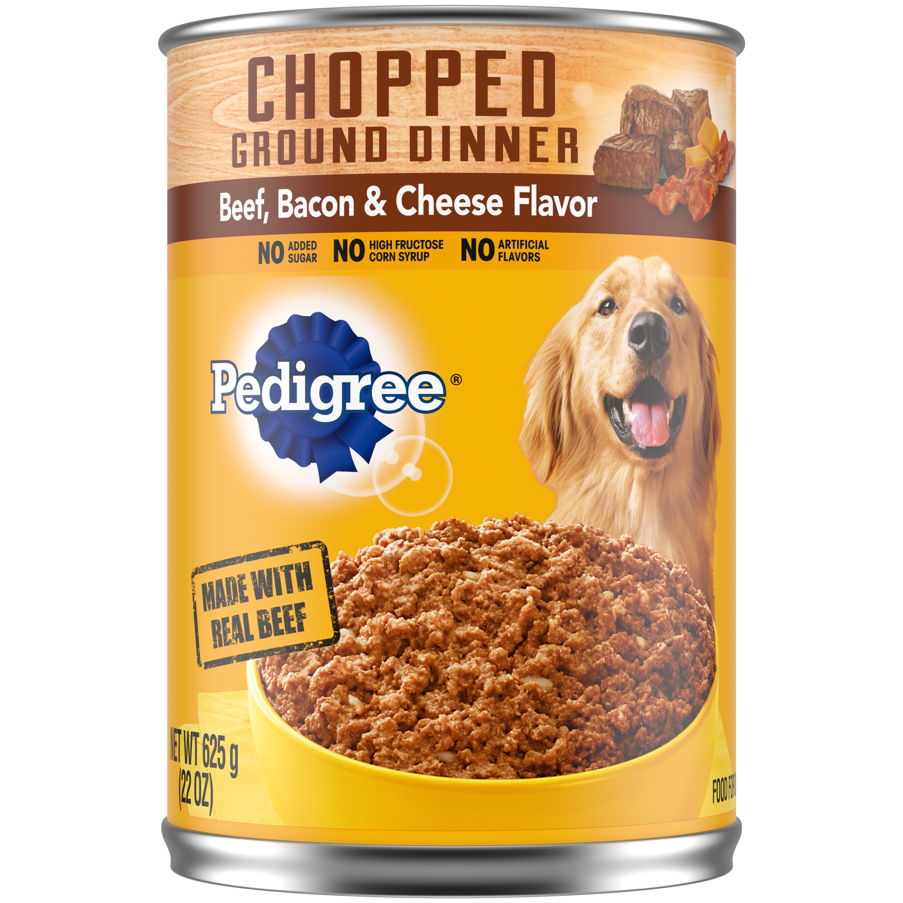 12/22oz Pedigree Traditional Ground Dinner Beef, Bacon & Cheese - Health/First Aid