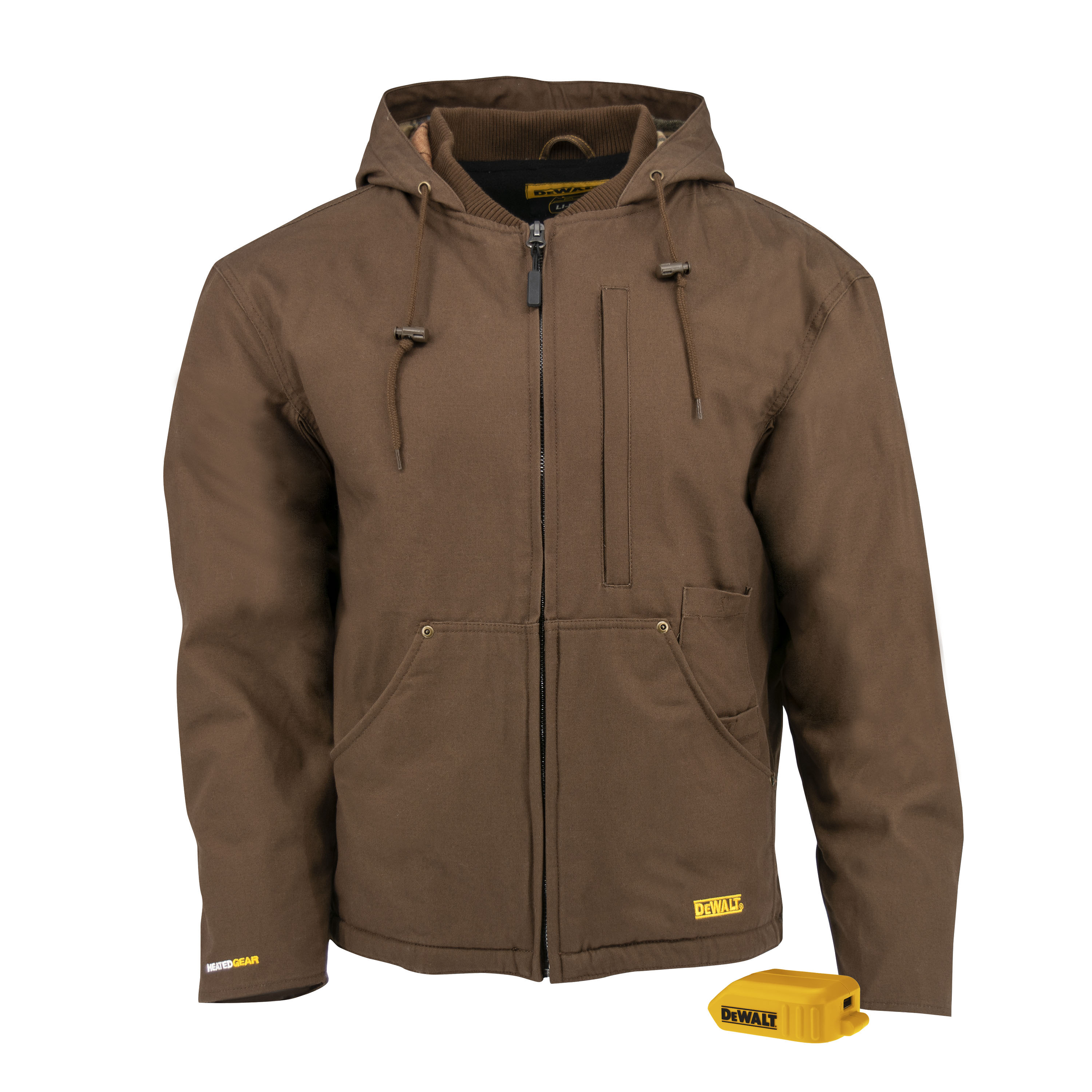 DEWALT Men&#8216;s Heated Heavy Duty Work Coat Bare Tobacco-Radians