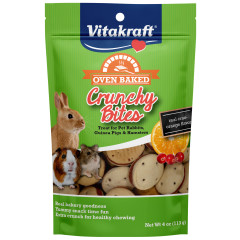 Image of Vitakraft Crunchy Bites Cran-Orange Treats Rabbit/Guinea Pig/Hamster, 4 oz