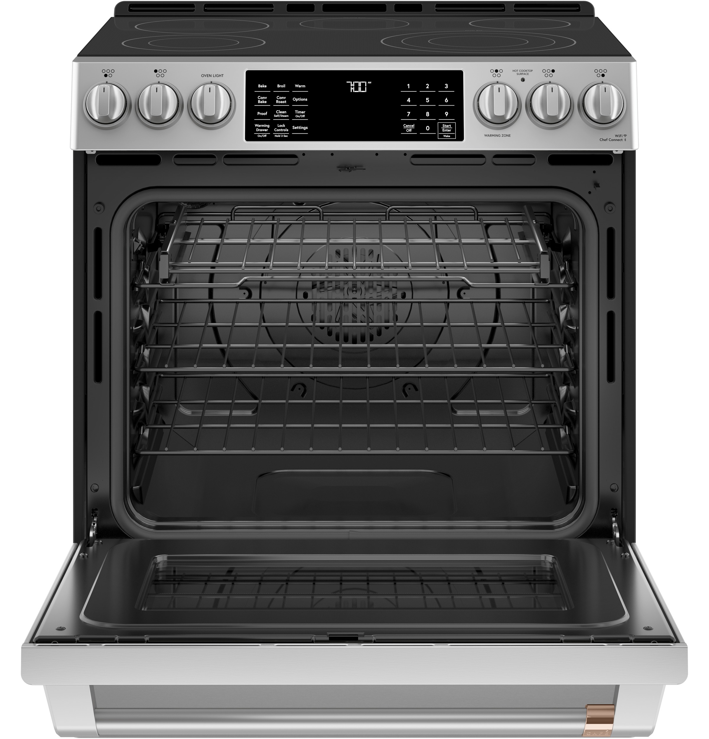 30" S/I — Radiant RG — 5 Element — Slf Cln w/ Stm Cln Opt — Sgl Oven w/ Storage Drwr — True European Conv w/ Precise Air — Slf Cln Roller Rck — ADA Compliant — Connectable via built-in WiFi view 6