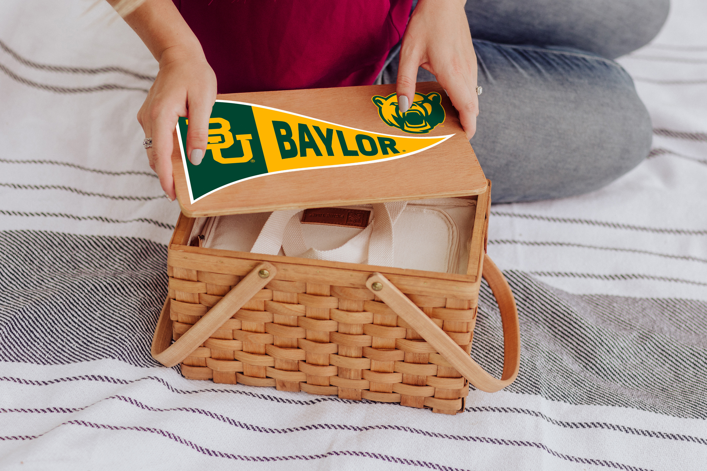 Baylor Bears - Poppy Personal Picnic Basket