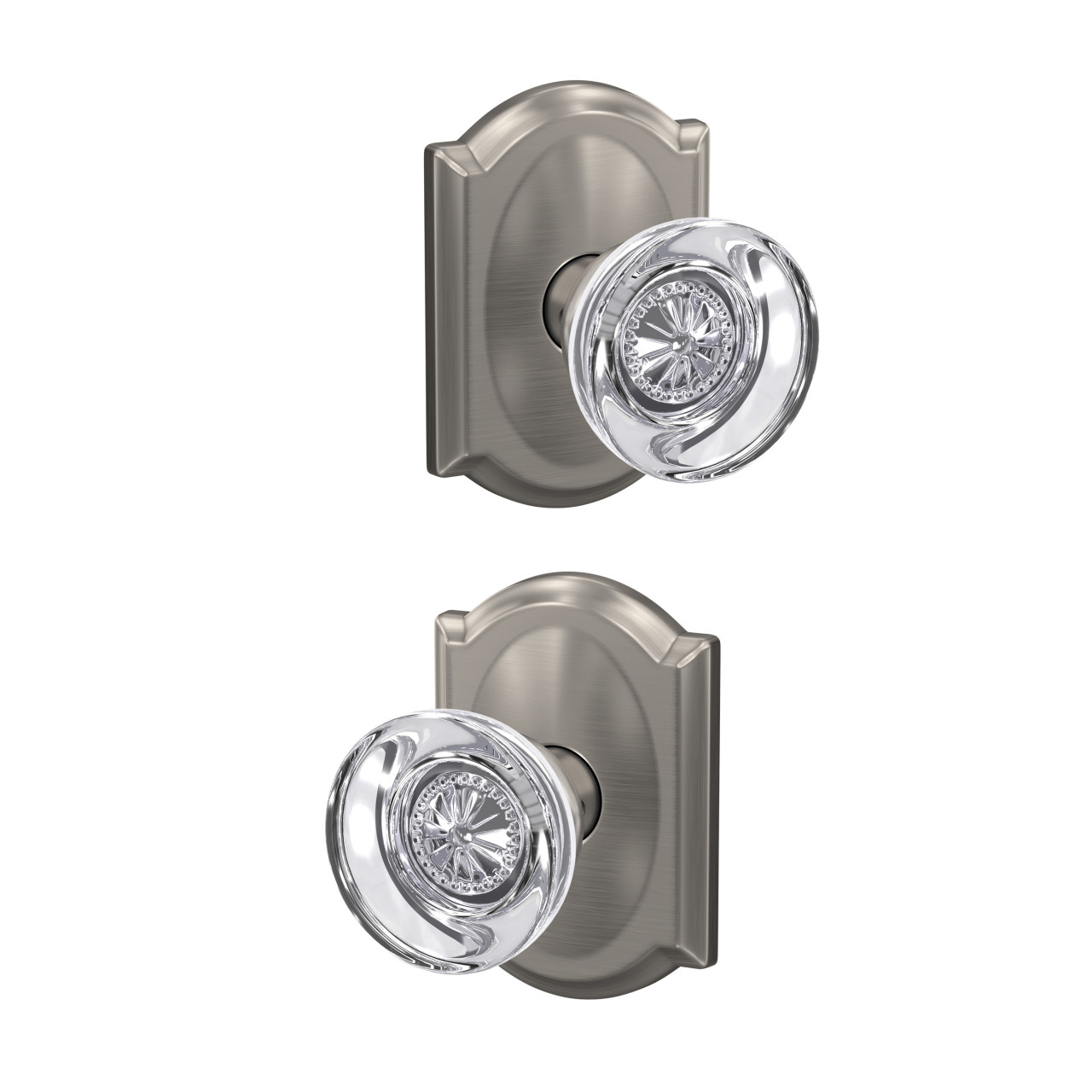 Custom Hobson Glass Non-Turning Knob