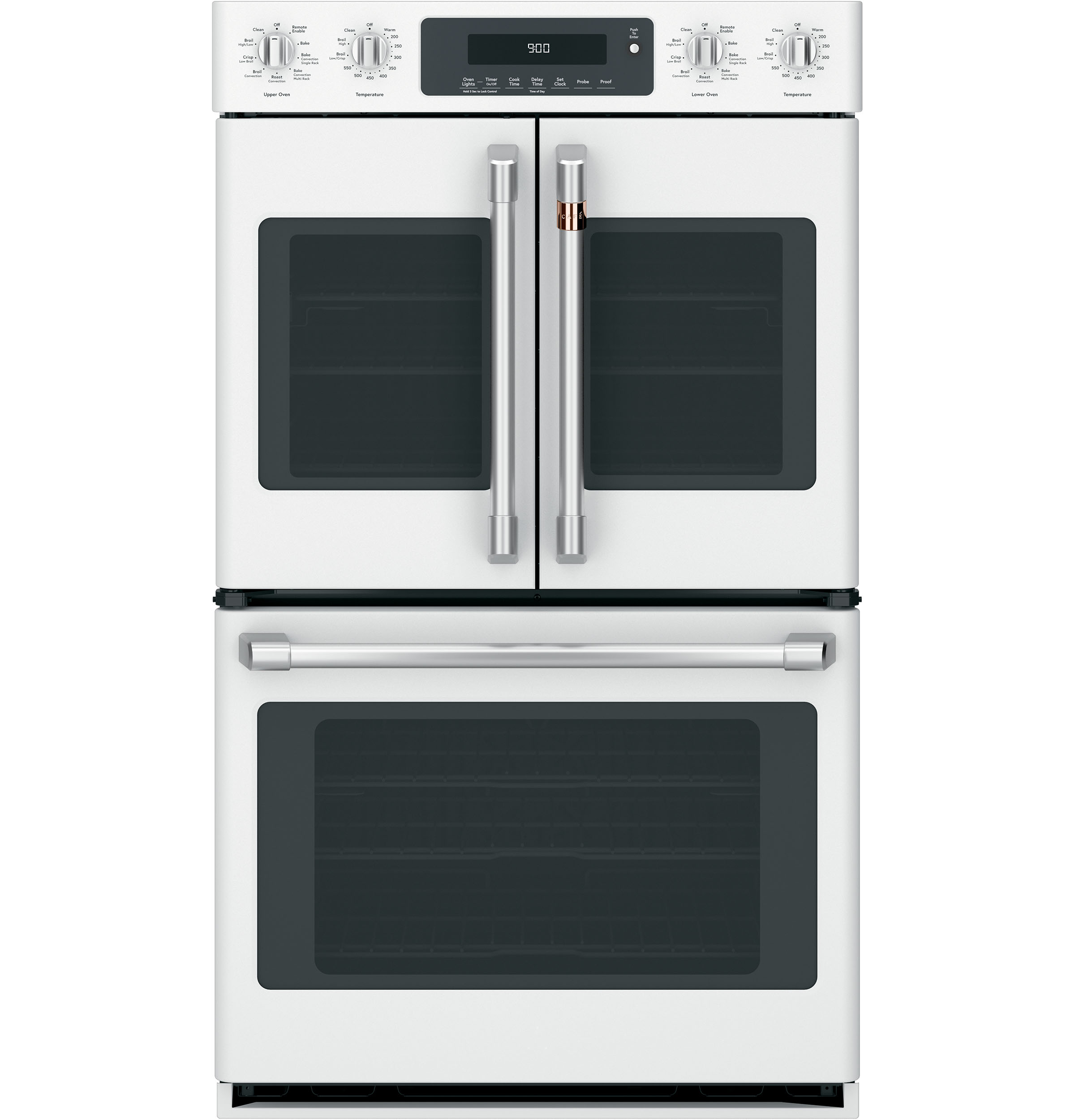 30" Width Hndl & Knob Kit for French-Dr Dbl Wall Ovens Brushed Stainless For use w/ Wall Ovens — Not Connectable view 3