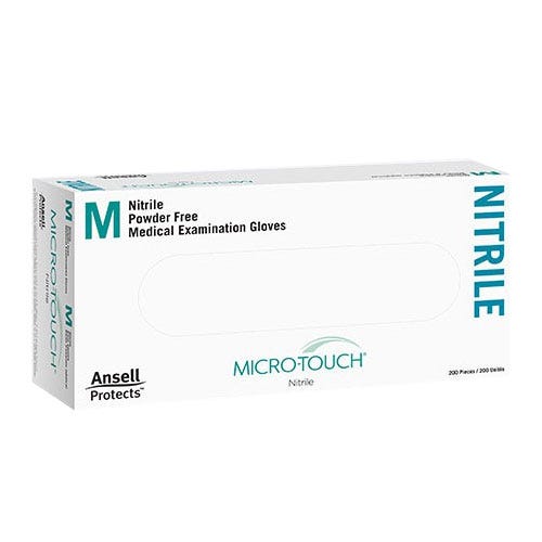 Micro-Touch® Exam Glove Medium Nitrile Textured- 200/Box
