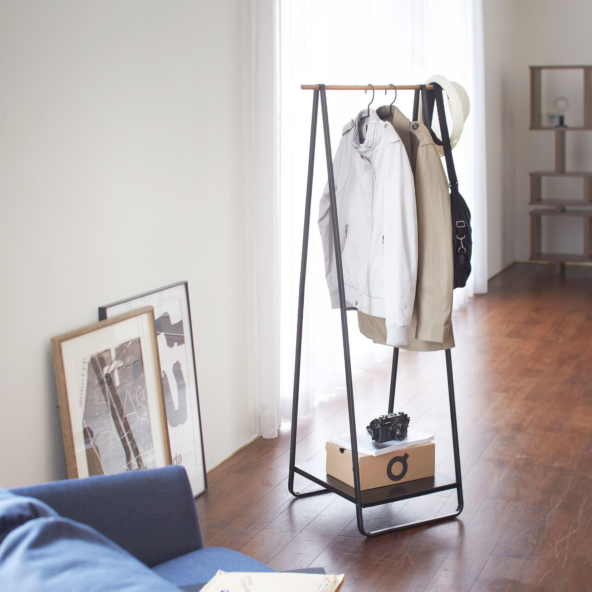 Coat Rack with Shelf : Flexible Clothing Storage