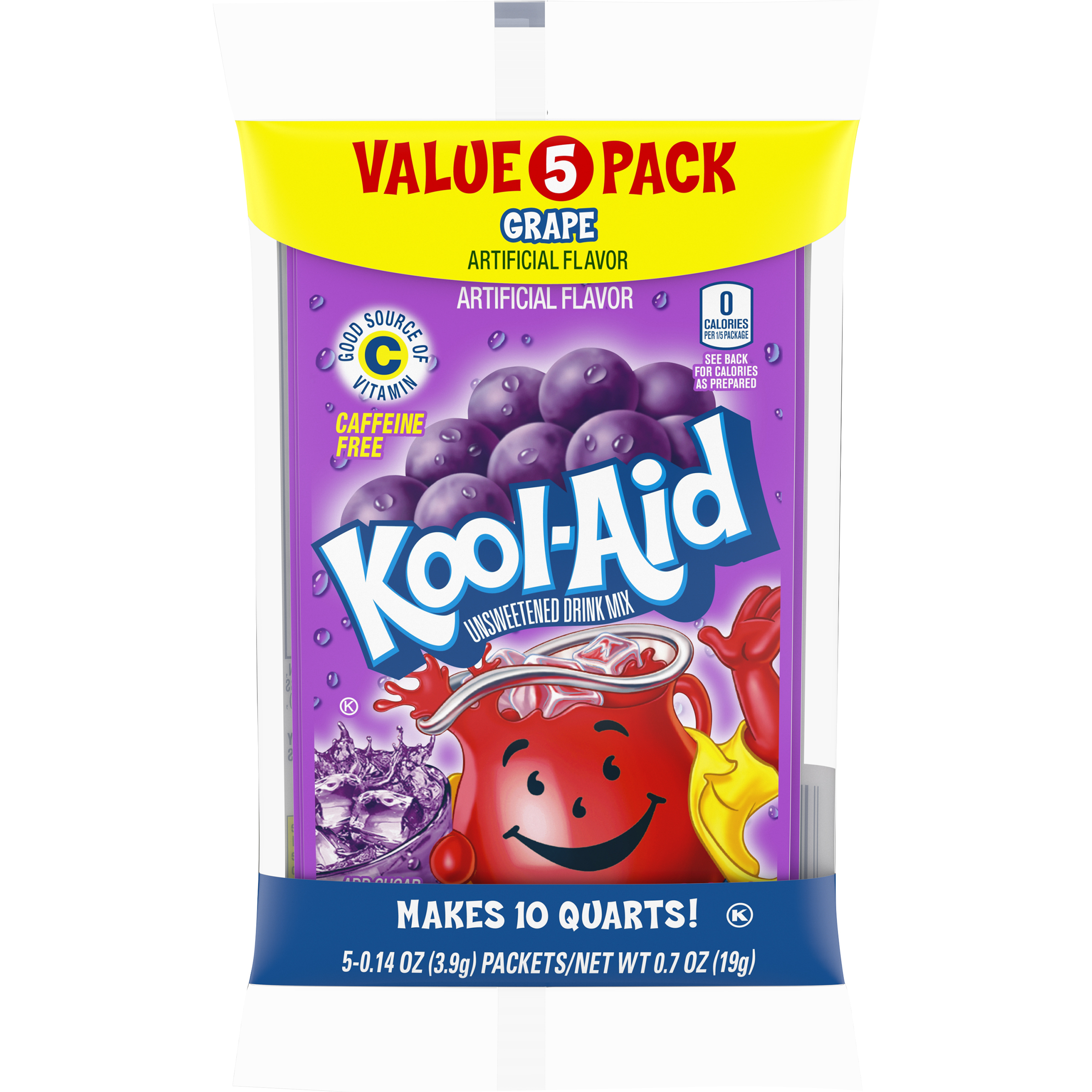 KoolAid Grape Unsweetened Soft Drink Mix 50.13 oz. Packs Kool Aid