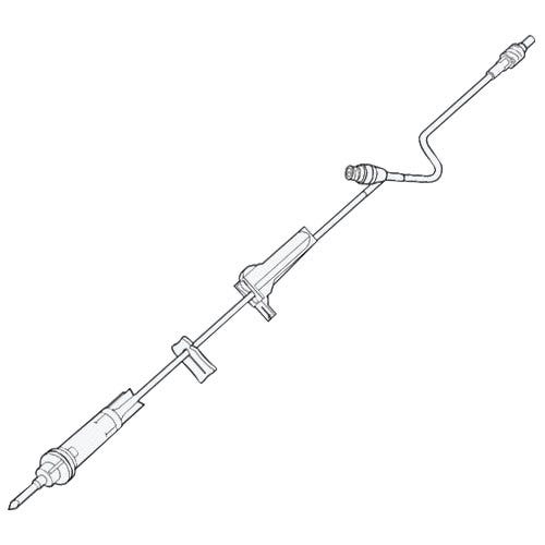 2C8401 - IV Administration Set, 76" 10 drp/ml w/1 CLEARLINK® Injection Site and Male Luer Lock Adapter - 48/Case