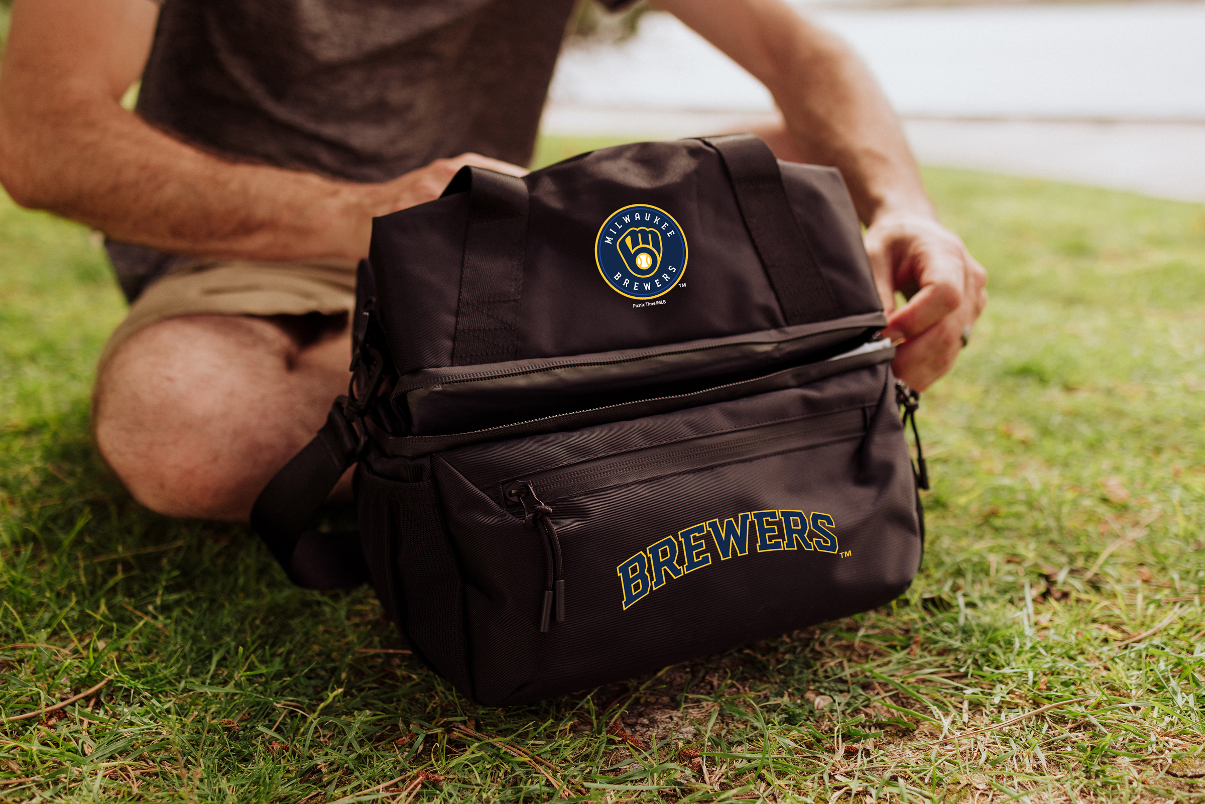 Milwaukee Brewers - Tarana Recycled Lunch Bag Cooler with Utensils
