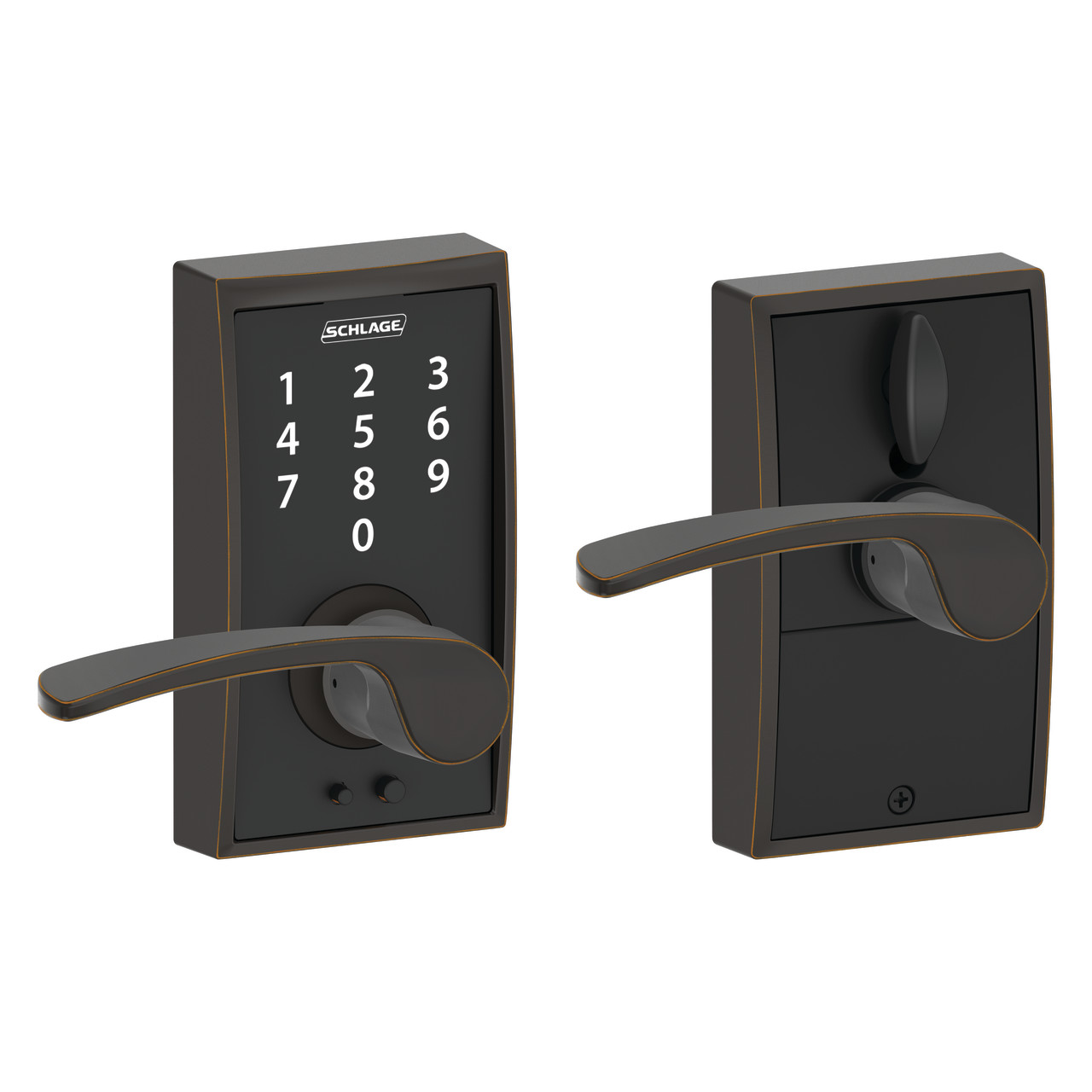 Schlage Touch™ Keyless Touchscreen Lever with Merano Lever