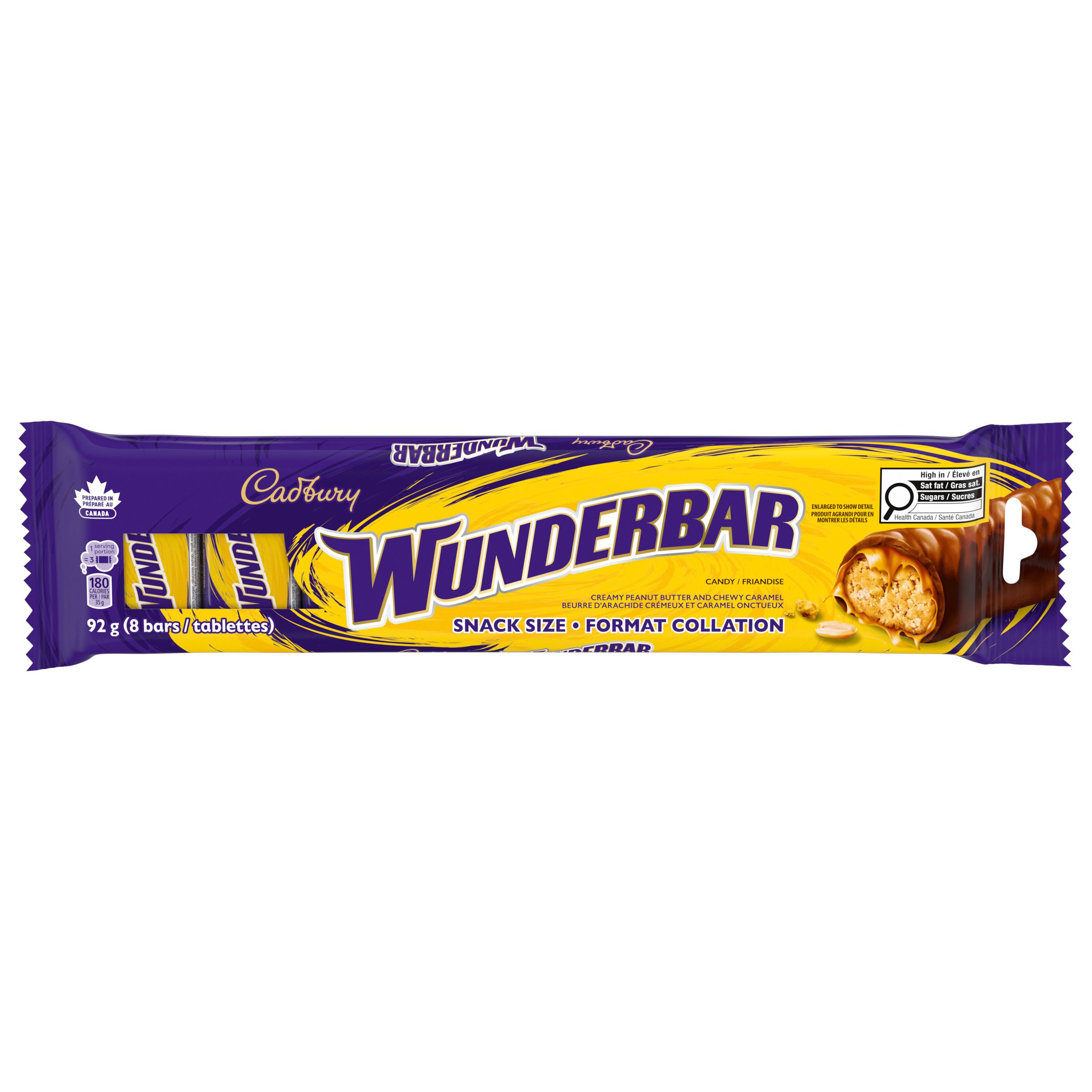 CADBURY WUNDERBAR Snack Size 8ct, 92 g
