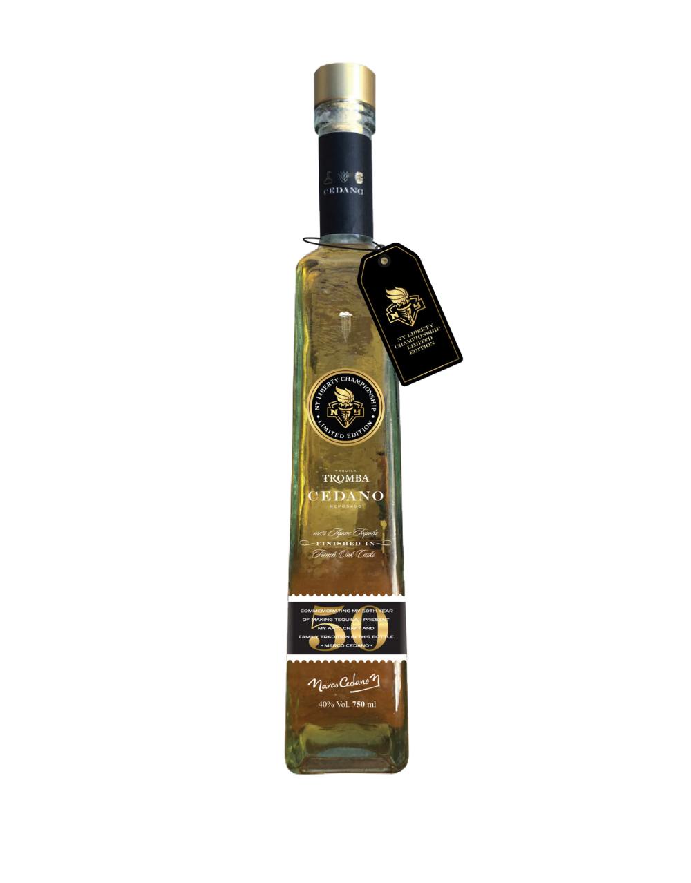TEQUILA TROMBA CEDANO REPOSADO - NY LIBERTY CHAMPIONSHIP EDITION 2024