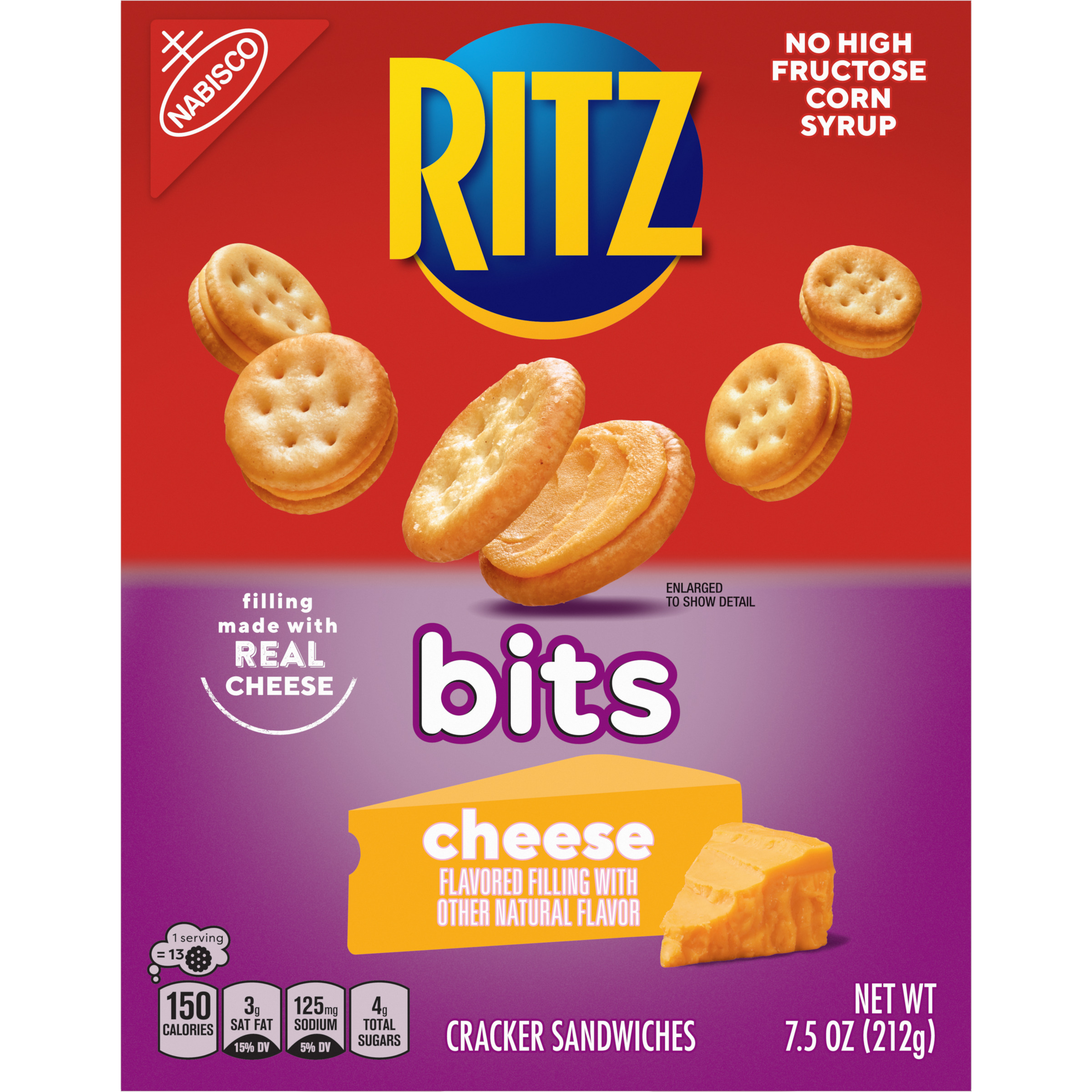 Ritz Bits Cheese Cracker Sandwiches, 7.5 oz-3