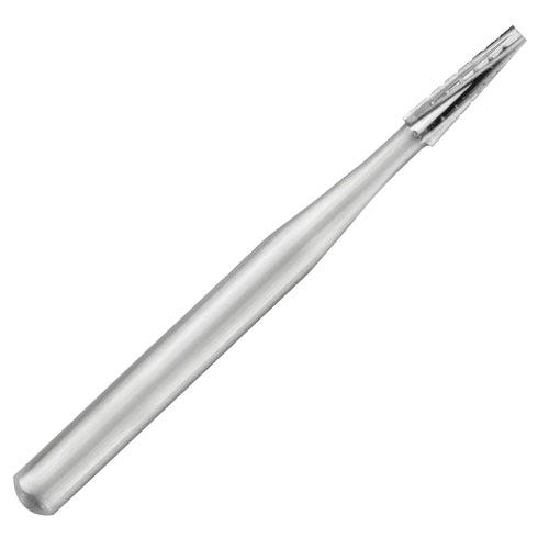 Carbide Bur, #701 Taper/Flat End Cross Cut, Friction Grip Surgical Length (25mm), Non-Sterile - 5/Box