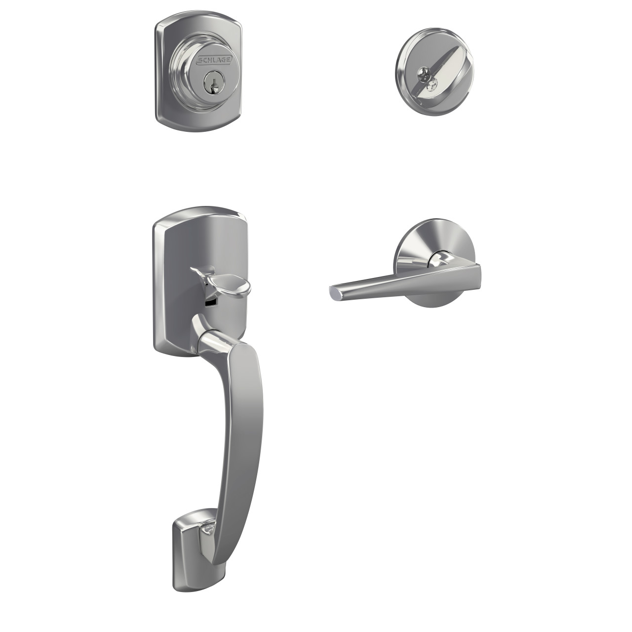 Custom Single Cylinder Handleset and Eller Lever with Kinsler Trim