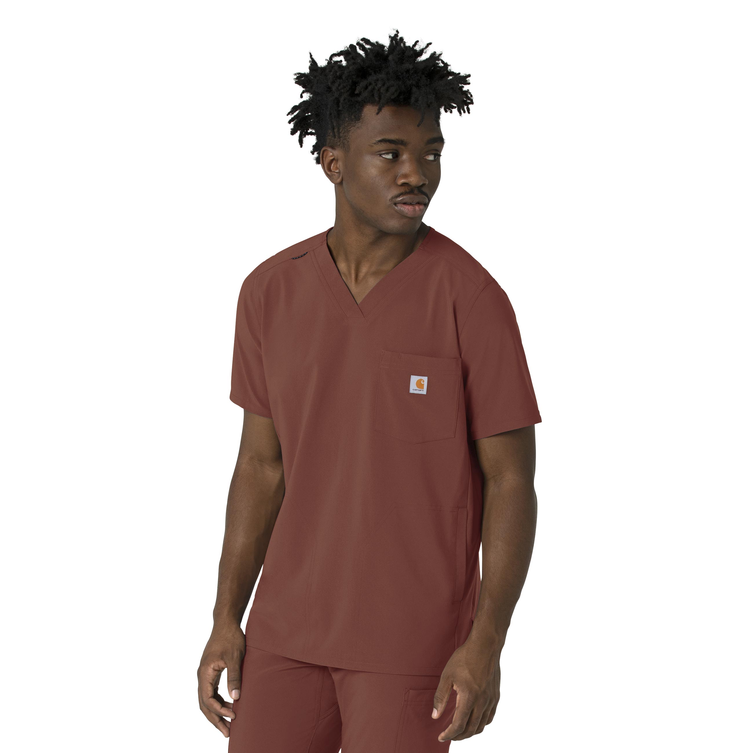 Force Cross-Flex Men&#8216;s V-Neck Scrub Top-Carhartt