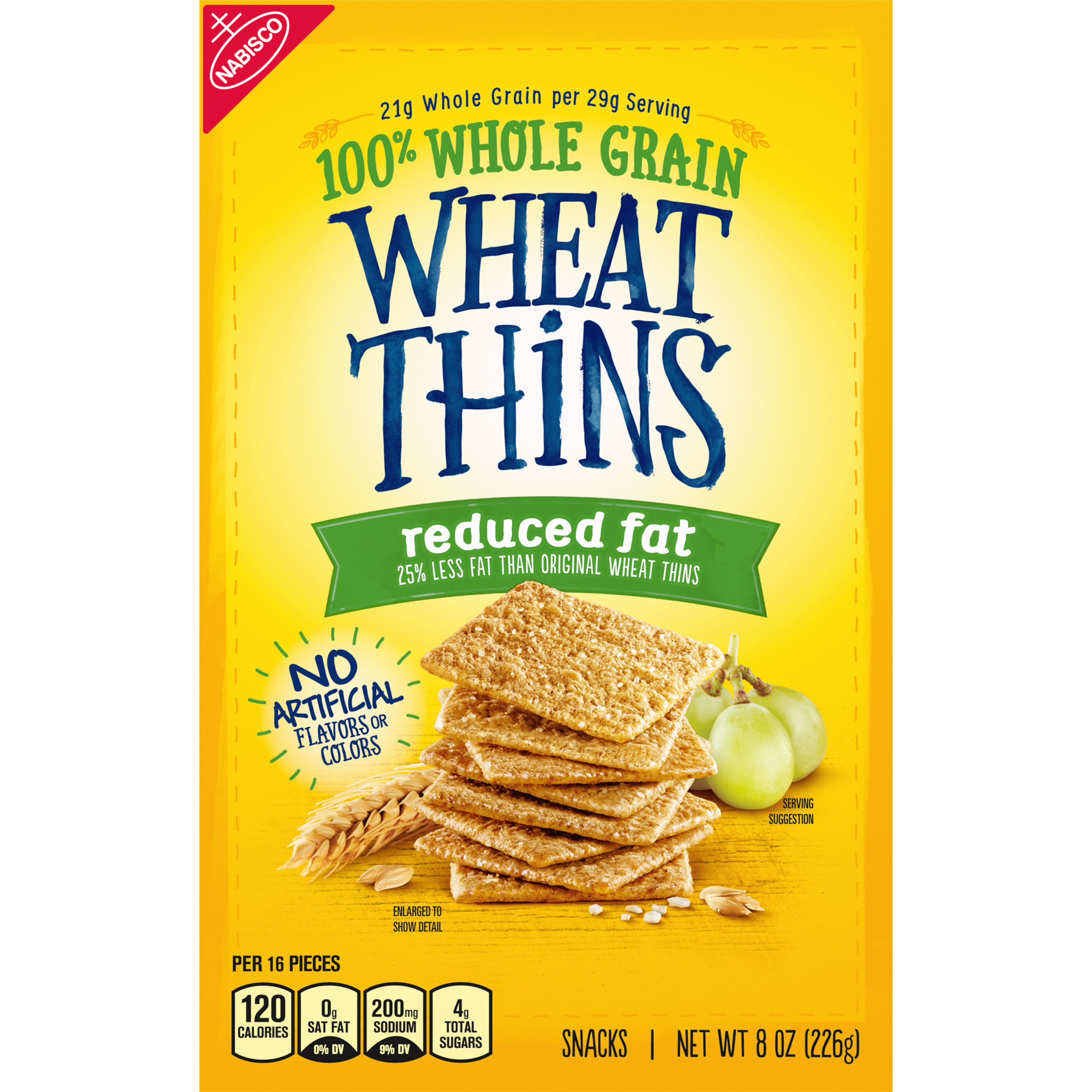 Wheat Thins Reduced Fat Whole Grain Wheat Crackers, 8 oz-thumbnail-1