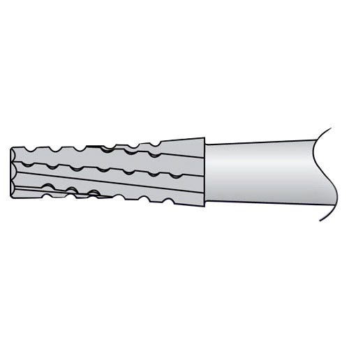 Oral Surgery Bur, #703 Taper/Flat End Cross Cut, Shank #6 (44.5mm J-Notch), Sterile - 10/Box