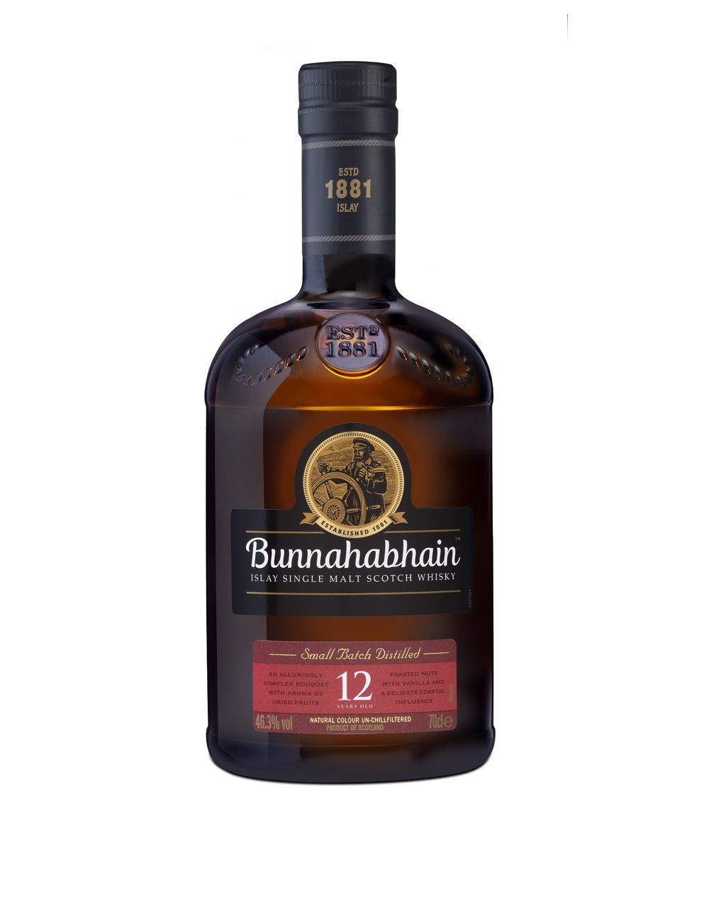 BUNNAHABHAIN 12 YEAR OLD SINGLE MALT SCOTCH WHISKY