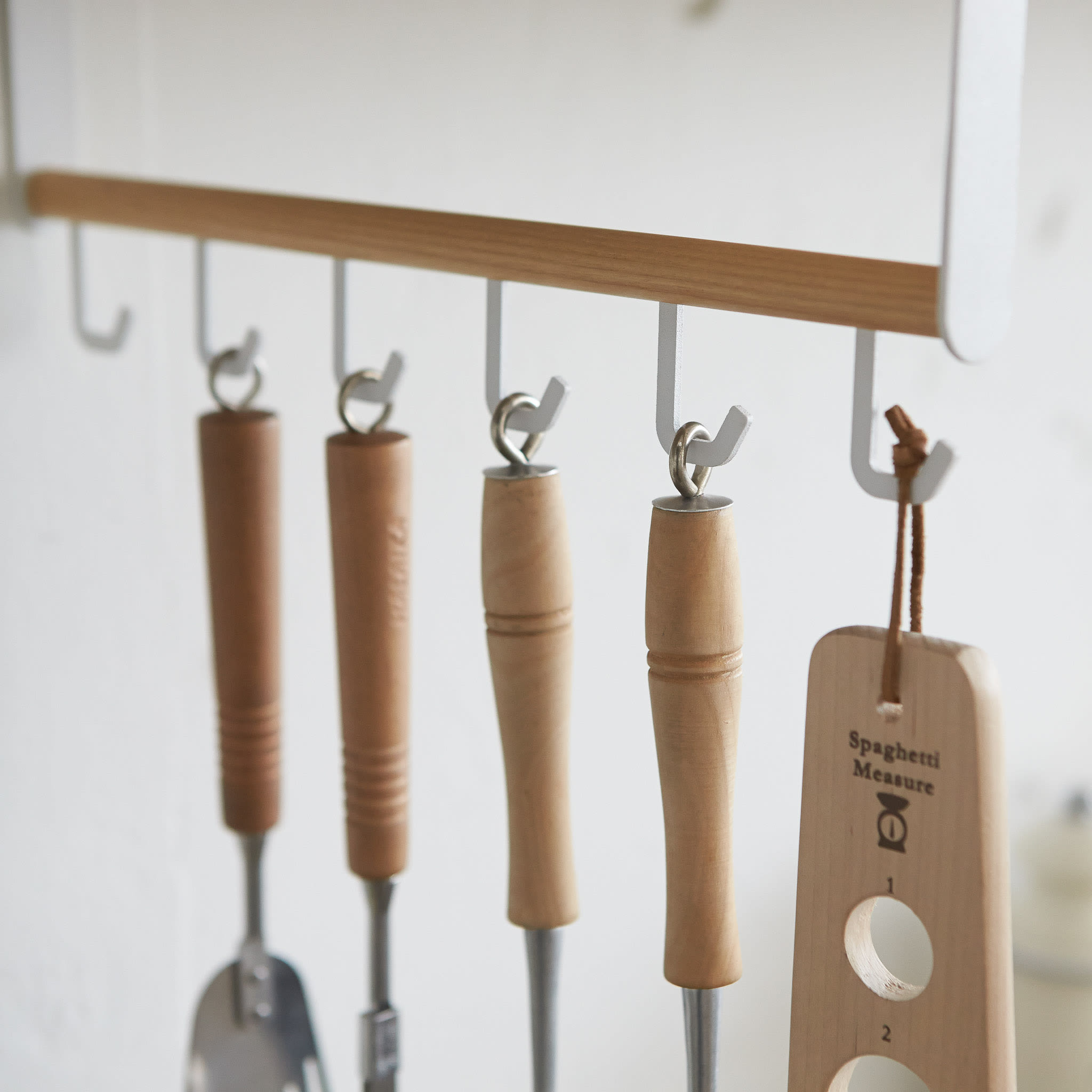 Under-Shelf Kitchen Tool Hooks : Six Hooks