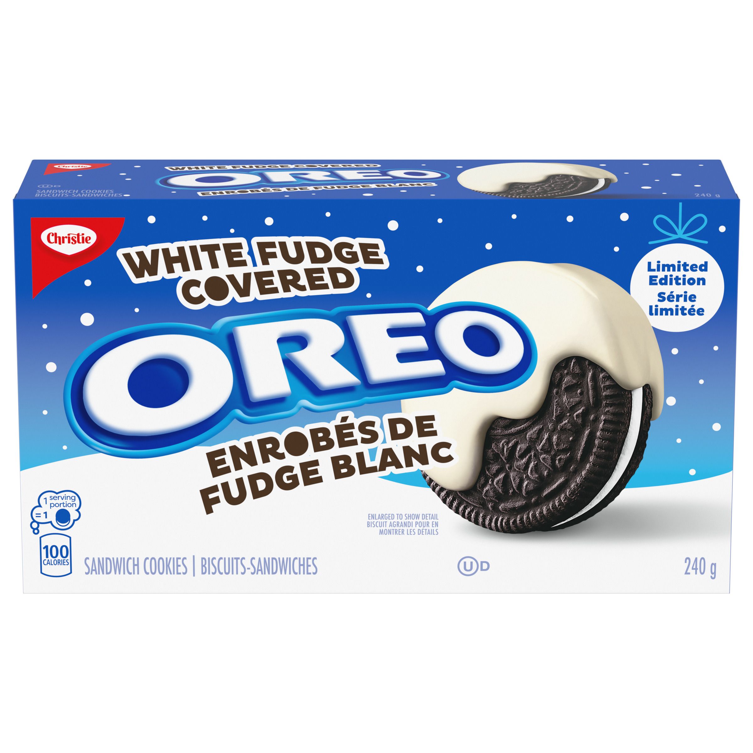 Oreo Enrobés De Fudge Au Chocolat Blanc Biscuits-Sandwiches 240 g-1